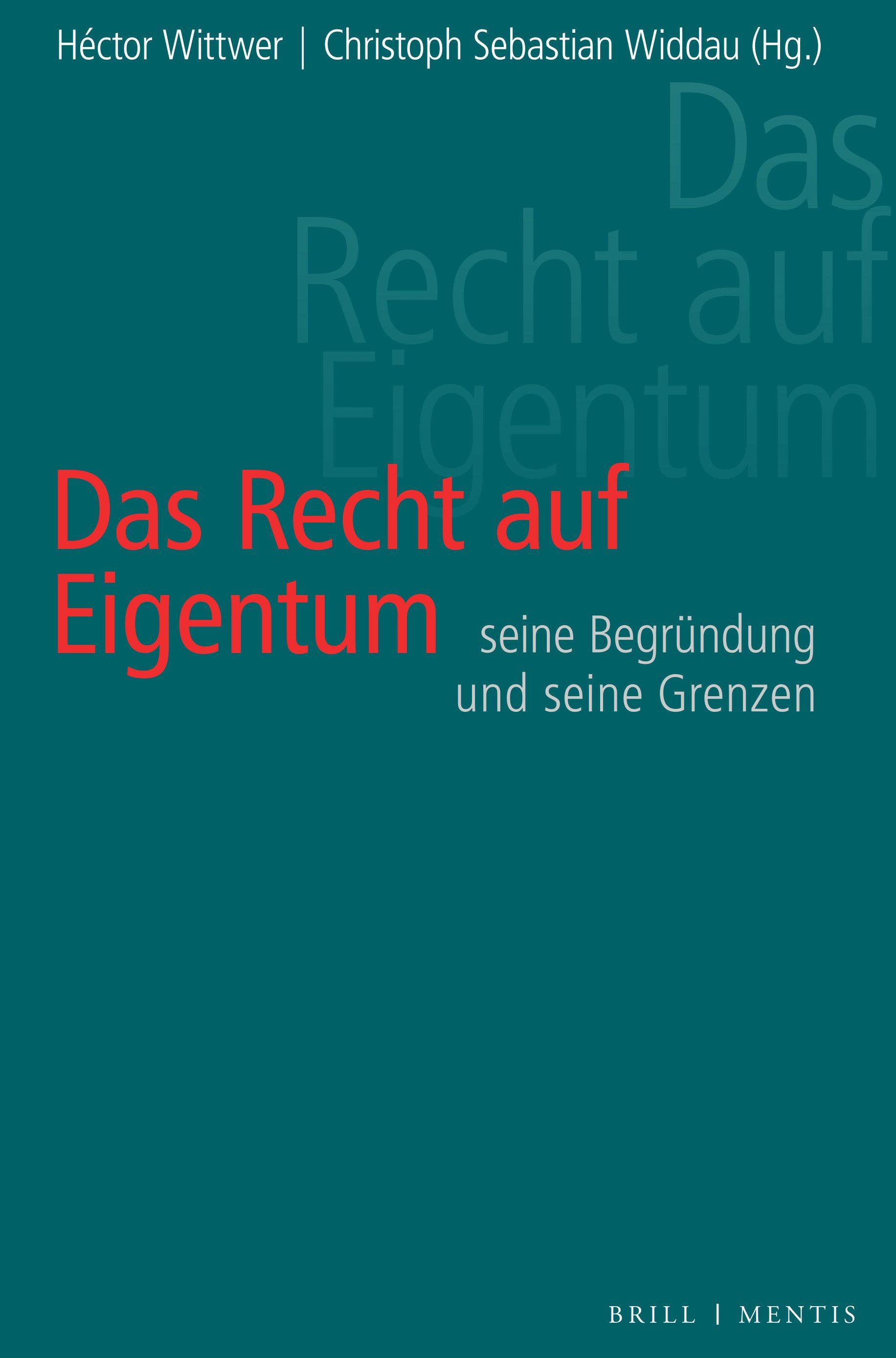 Vorderes Coverbild Das Recht auf Eigentum