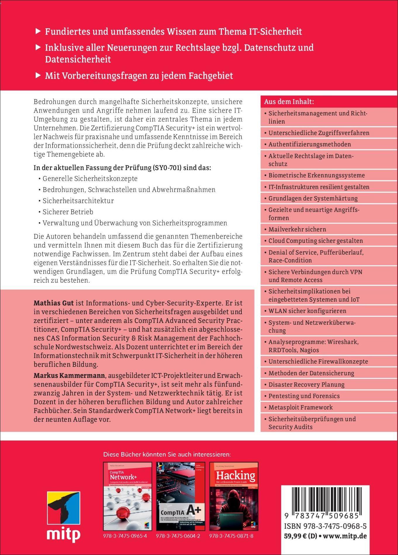 Rückseitencover CompTIA Security+