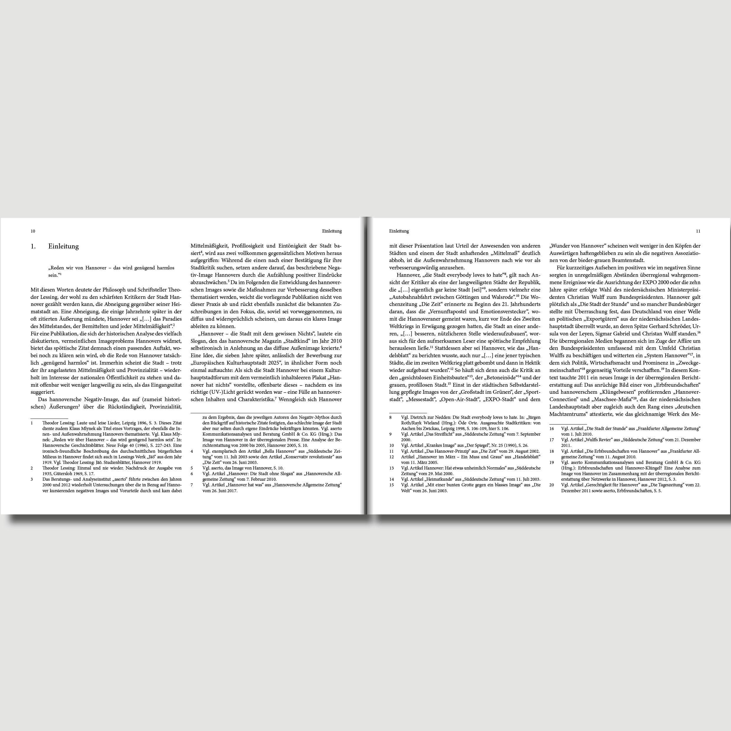 Beispielinhalt (Bild) "Reden wir von Hannover - das wird genügend harmlos sein."