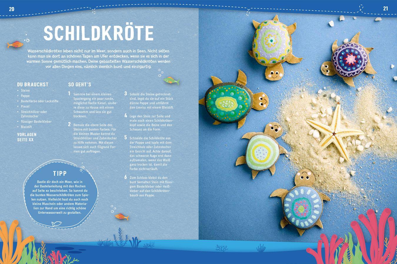 Beispielinhalt (Bild) Mein tierisches Bastelbuch um die Welt
