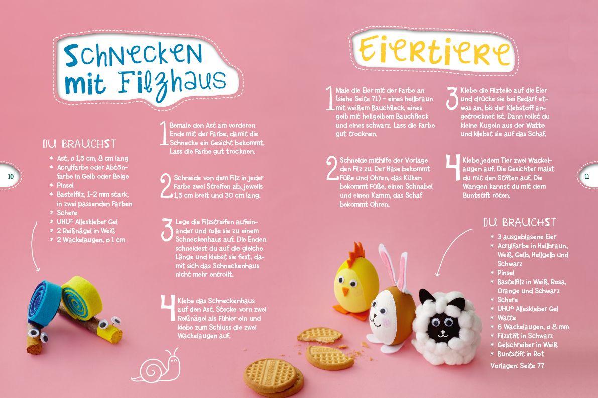 Beispielinhalt (Bild) Das große Bastelbuch für die Allerkleinsten Naturmaterial
