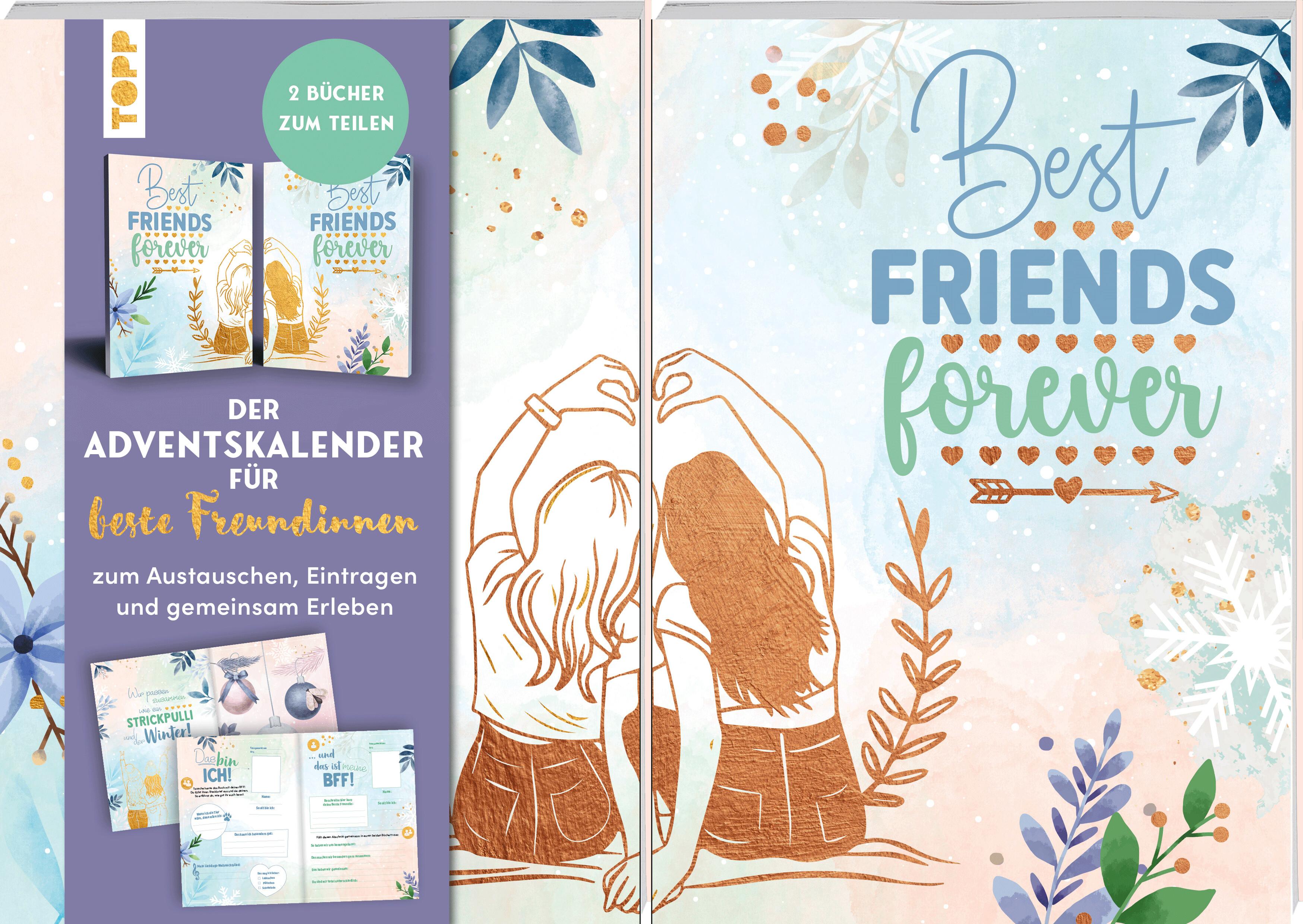 Vorderes Coverbild Adventskalender für Beste Freundinnen