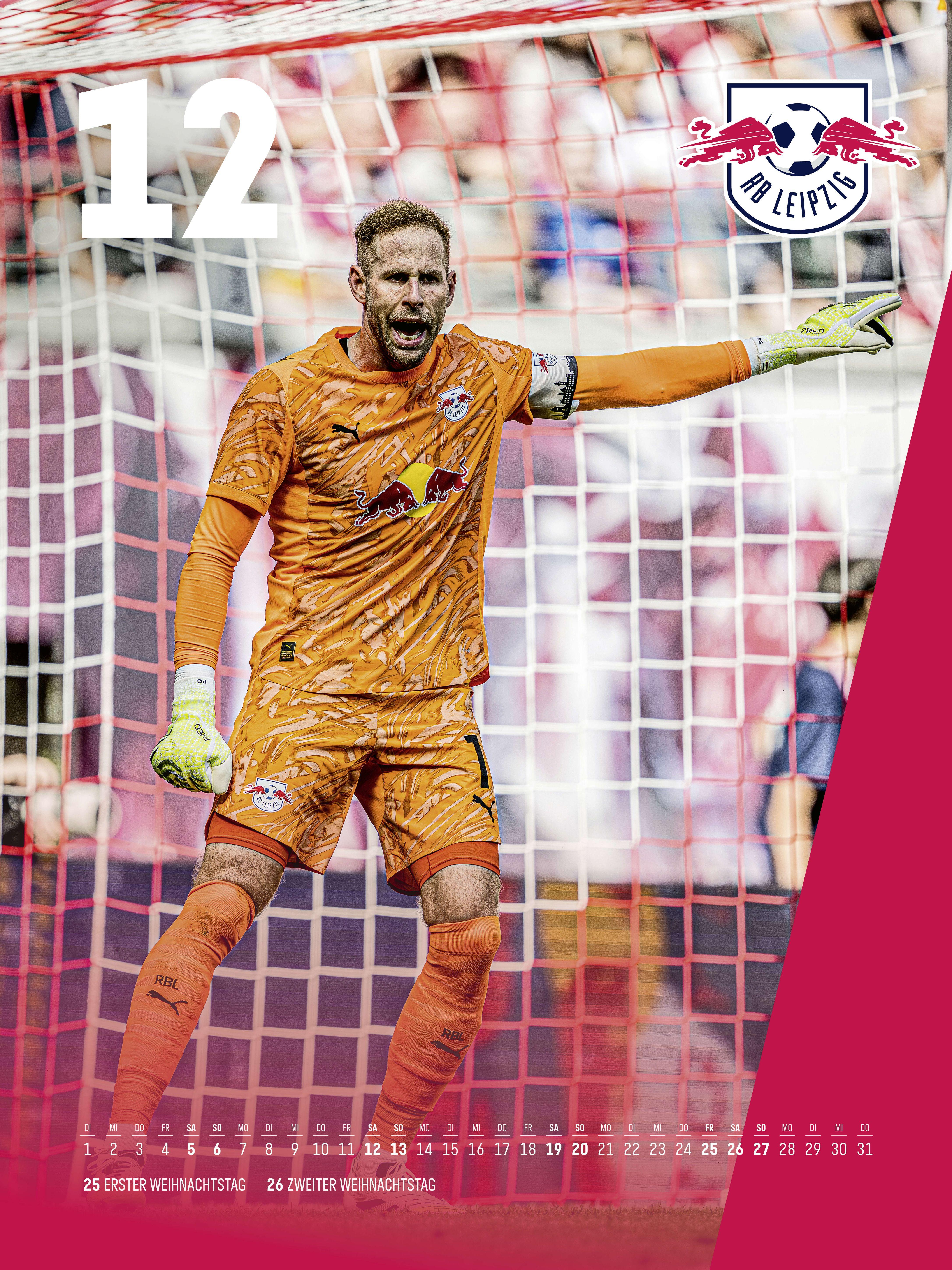 Beispielinhalt (Bild) RB Leipzig 2026 - Posterkalender