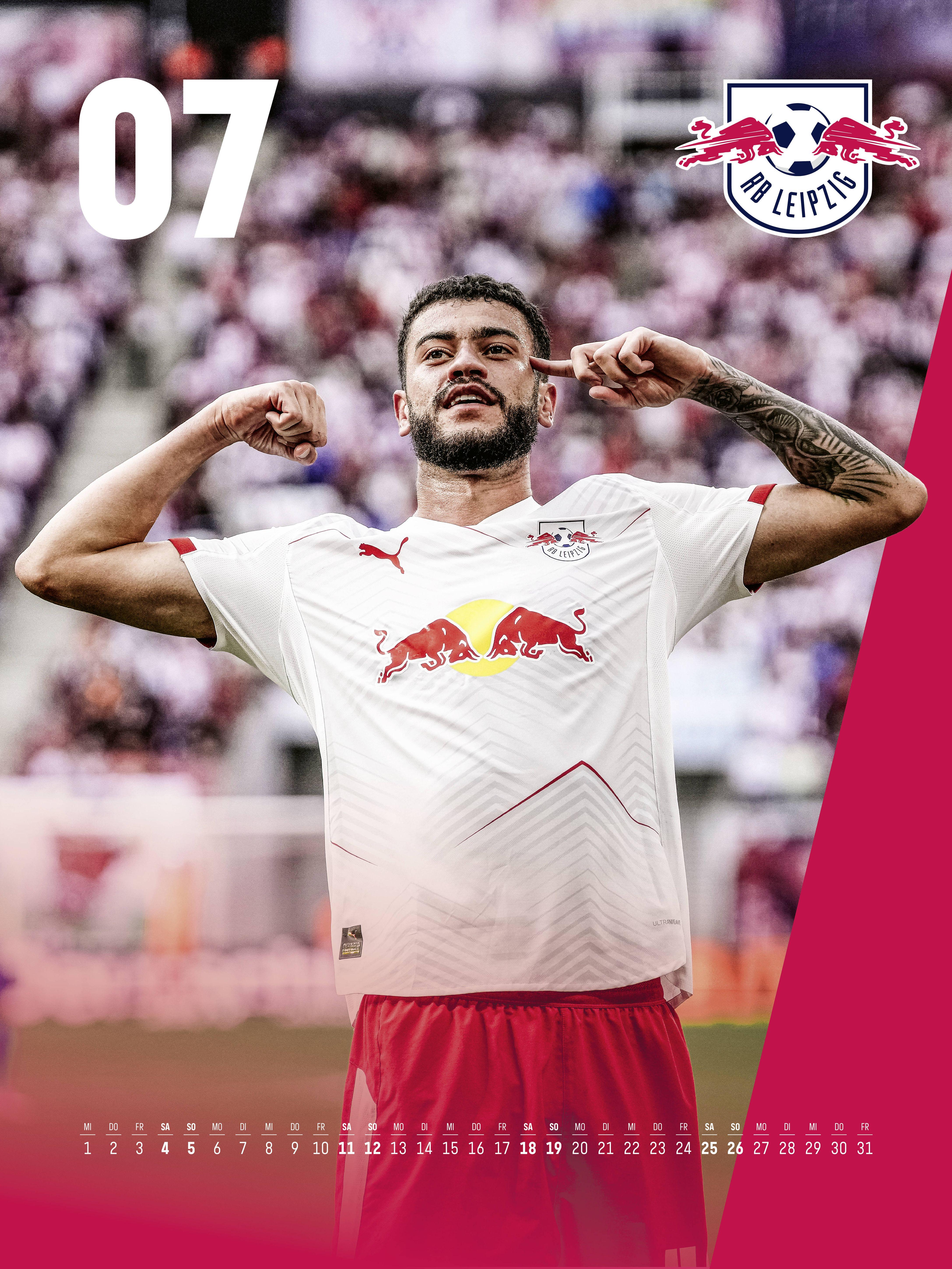 Beispielinhalt (Bild) RB Leipzig 2026 - Posterkalender