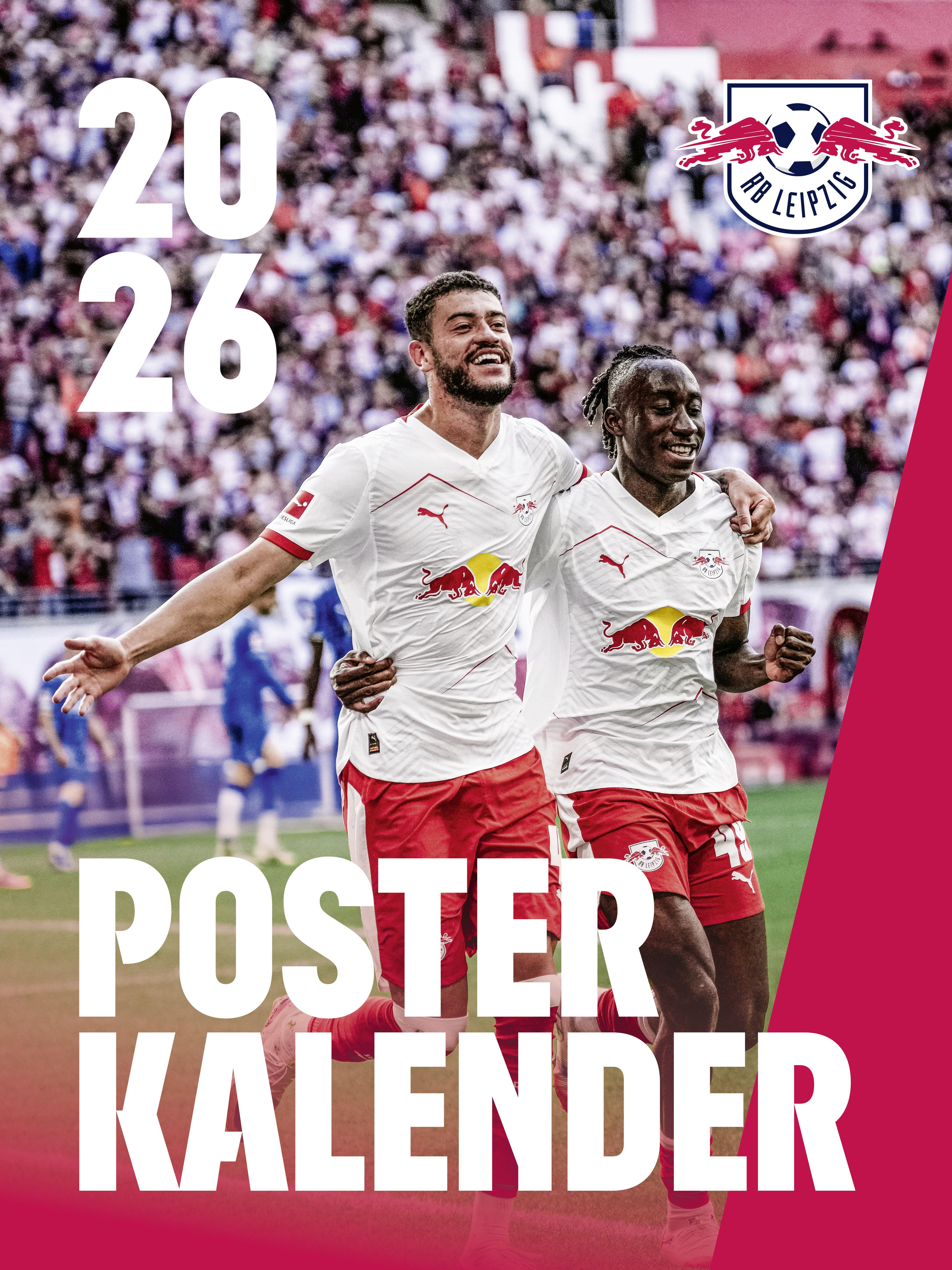 Vorderes Coverbild RB Leipzig 2026 - Posterkalender