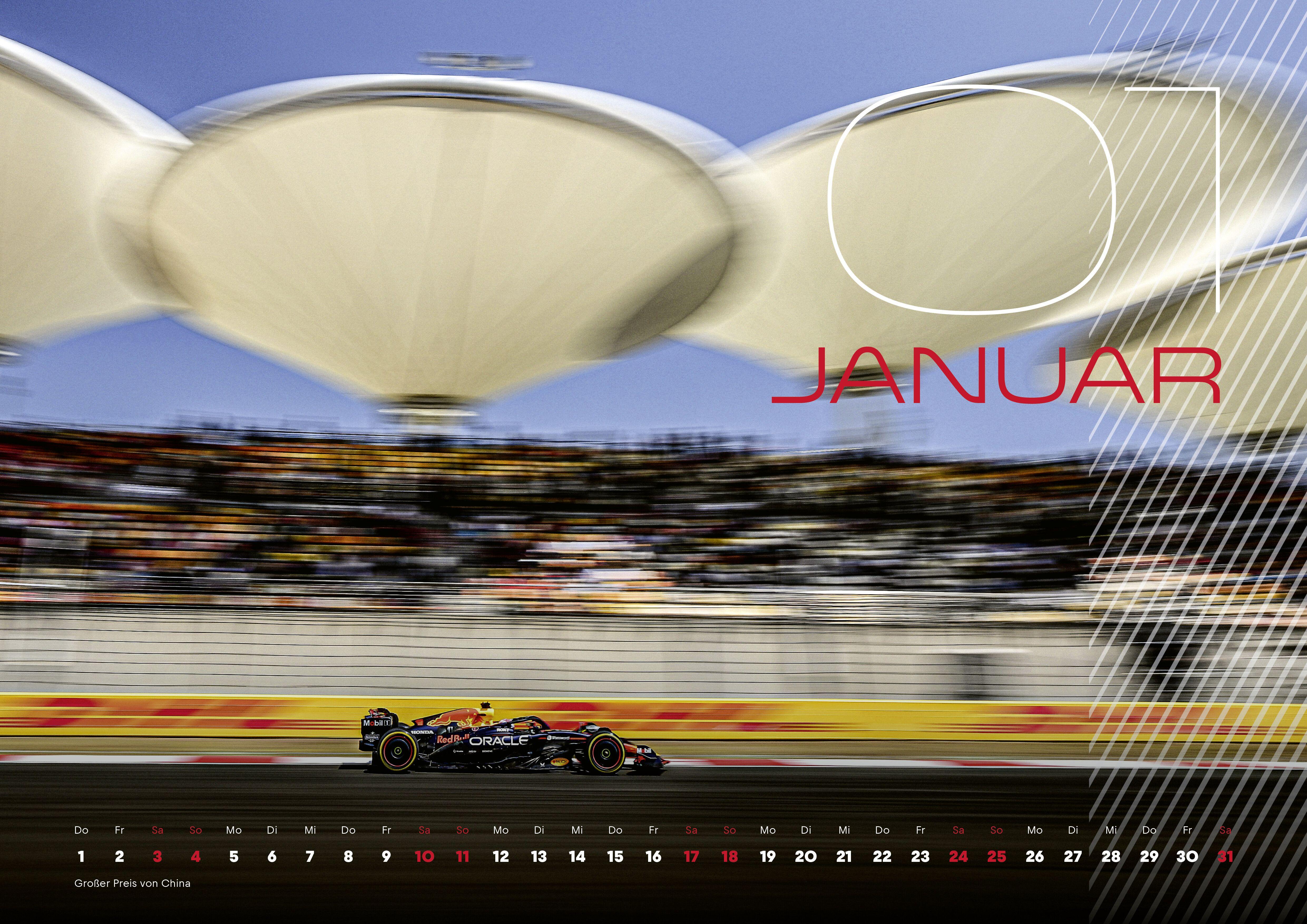 Beispielinhalt (Bild) Oracle Red Bull Racing 2026 - Fankalender