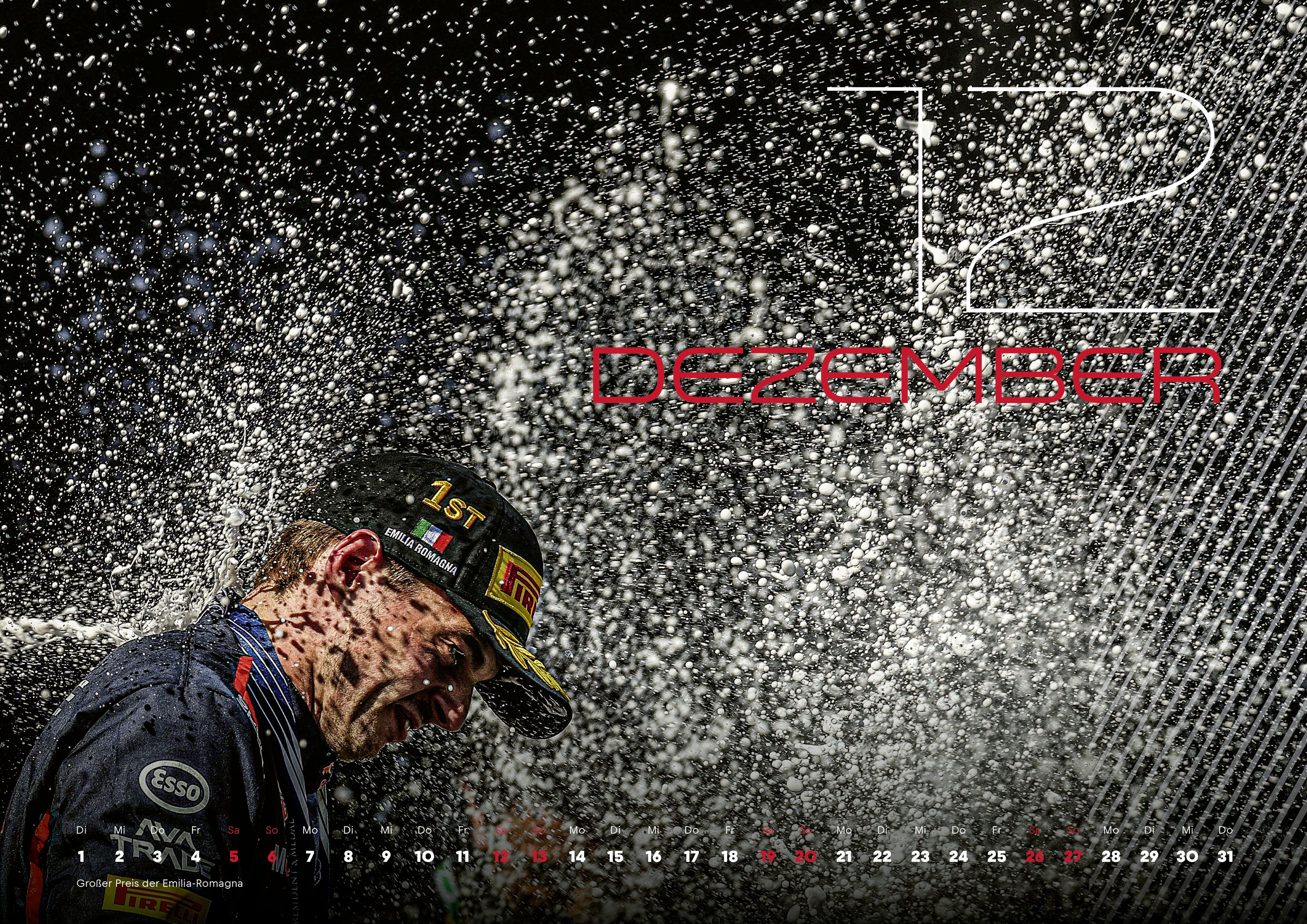 Beispielinhalt (Bild) Oracle Red Bull Racing 2026 - Fankalender