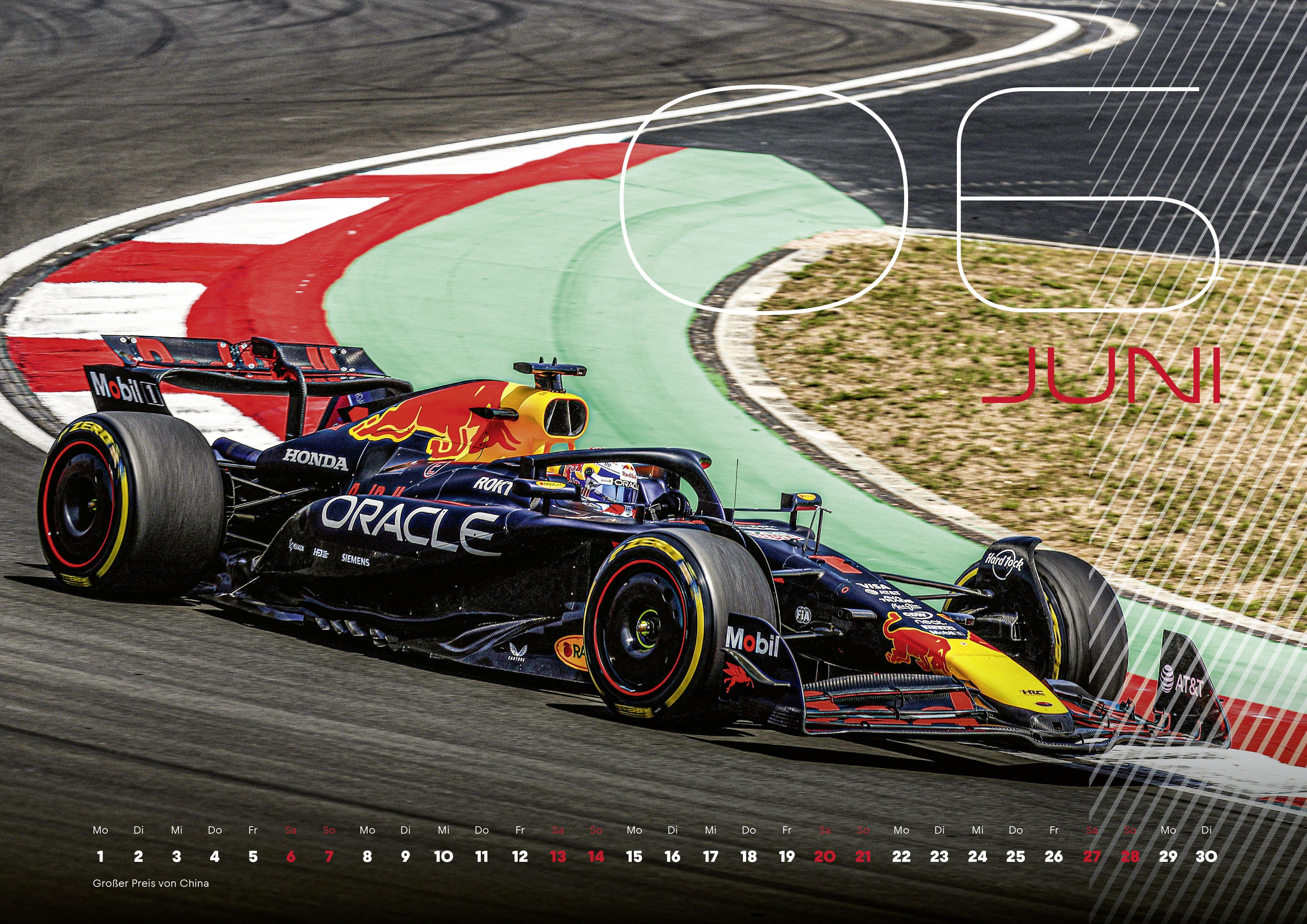 Beispielinhalt (Bild) Oracle Red Bull Racing 2026 - Fankalender