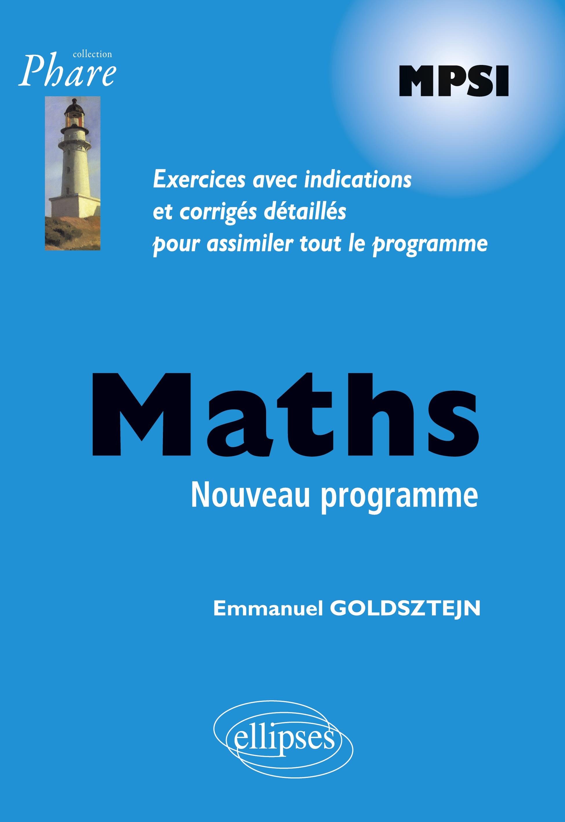 Vorderes Coverbild Mathématiques MPSI - Exercices corrigés - conforme au nouveau programme 2013