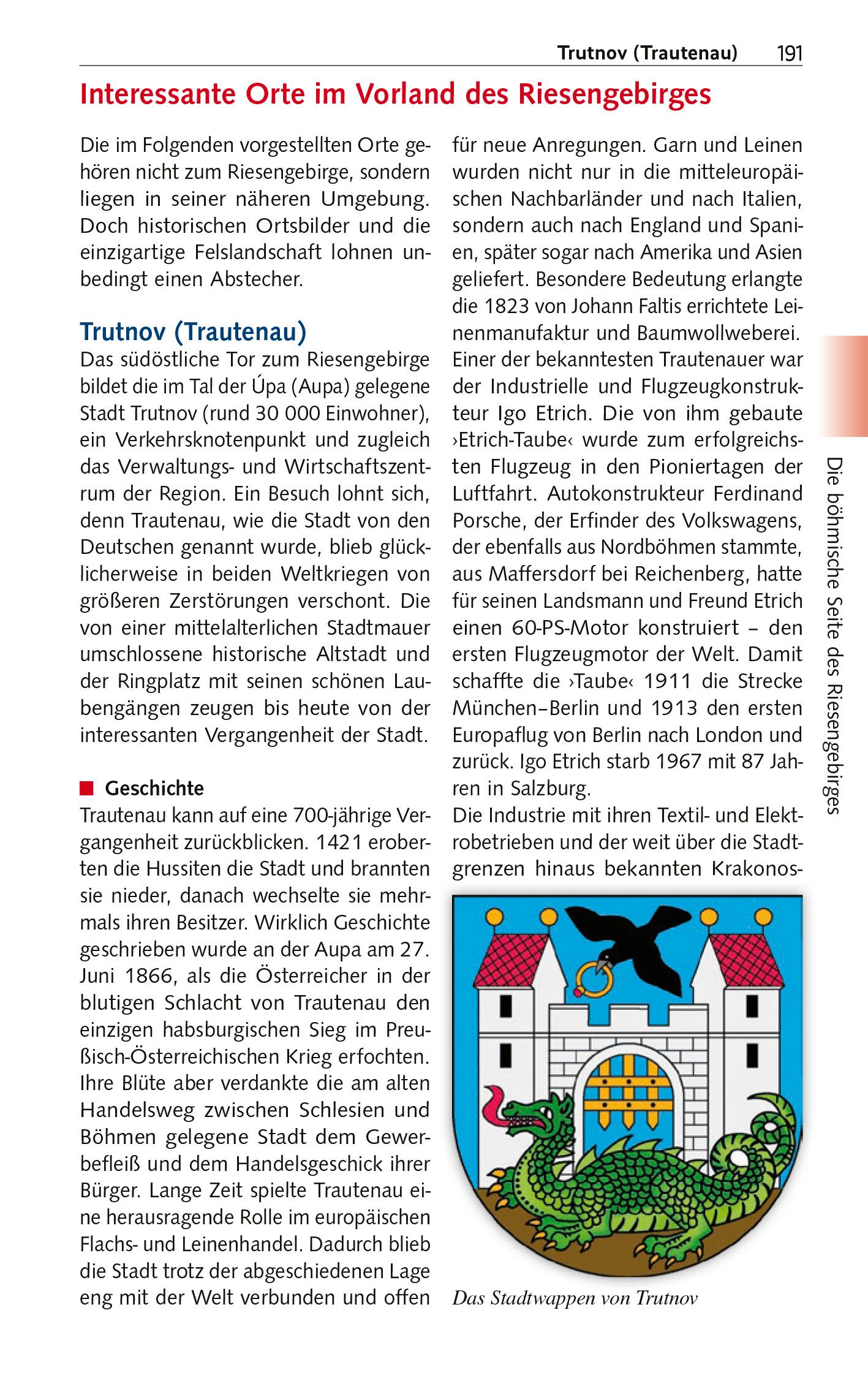 Beispielinhalt (Bild) TRESCHER Reiseführer Riesengebirge