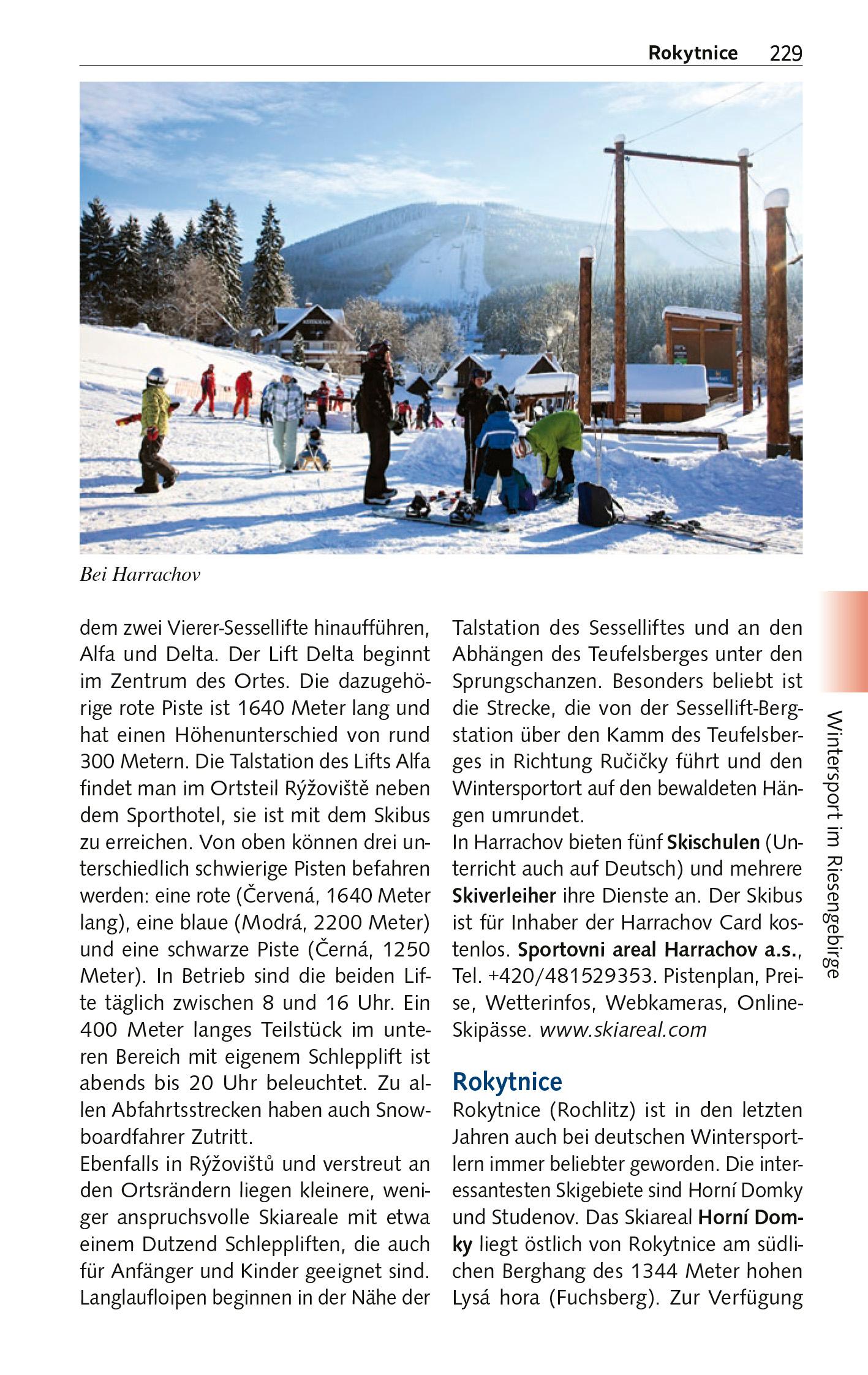 Beispielinhalt (Bild) TRESCHER Reiseführer Riesengebirge