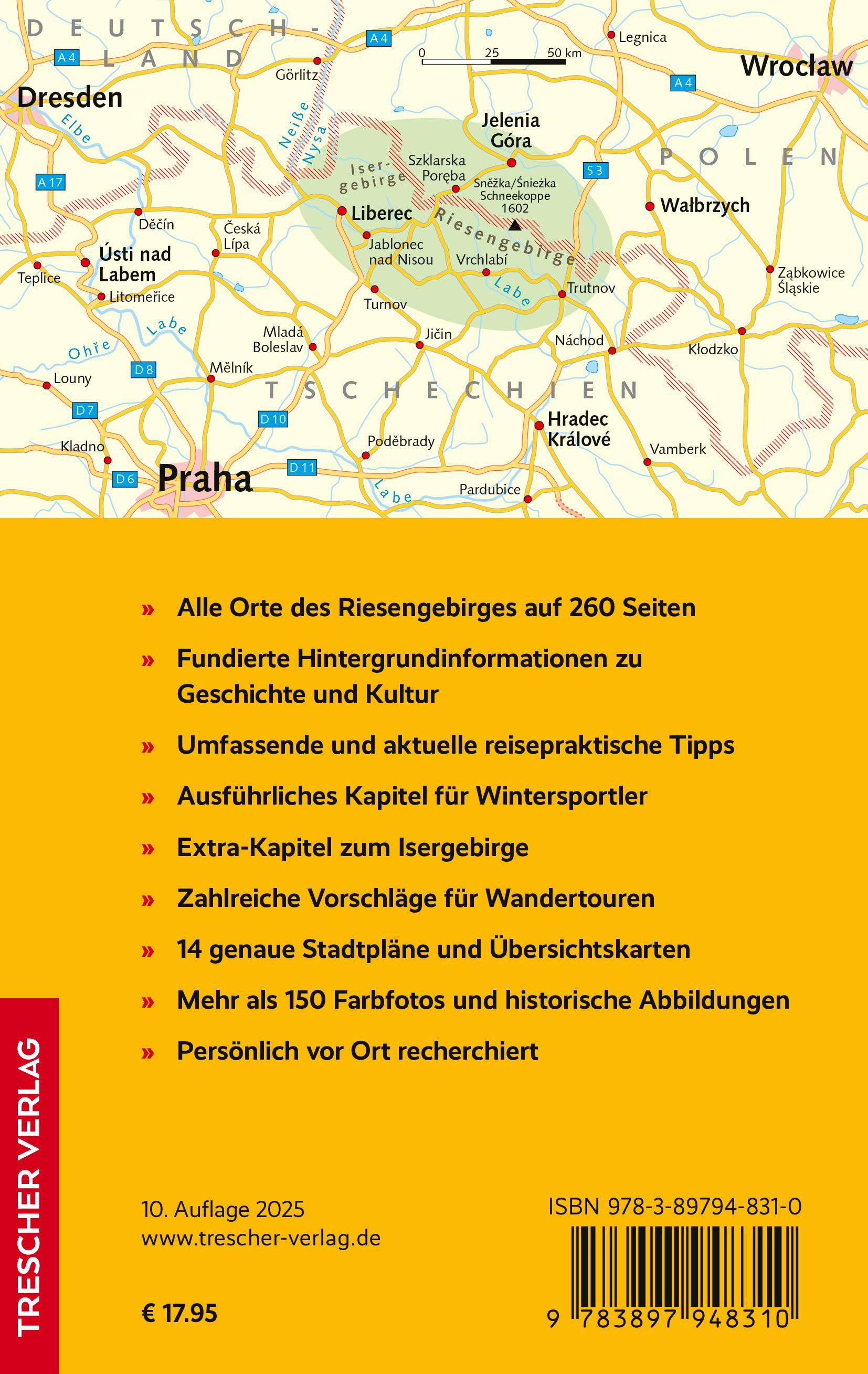 Beispielinhalt (Bild) TRESCHER Reiseführer Riesengebirge