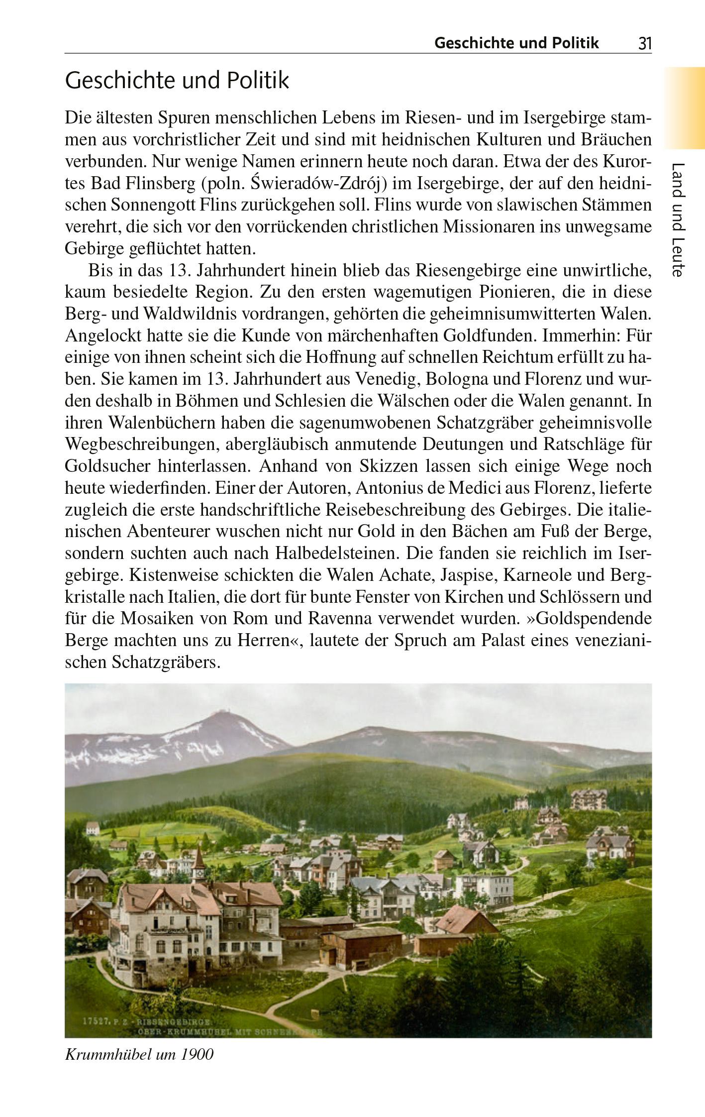 Beispielinhalt (Bild) TRESCHER Reiseführer Riesengebirge