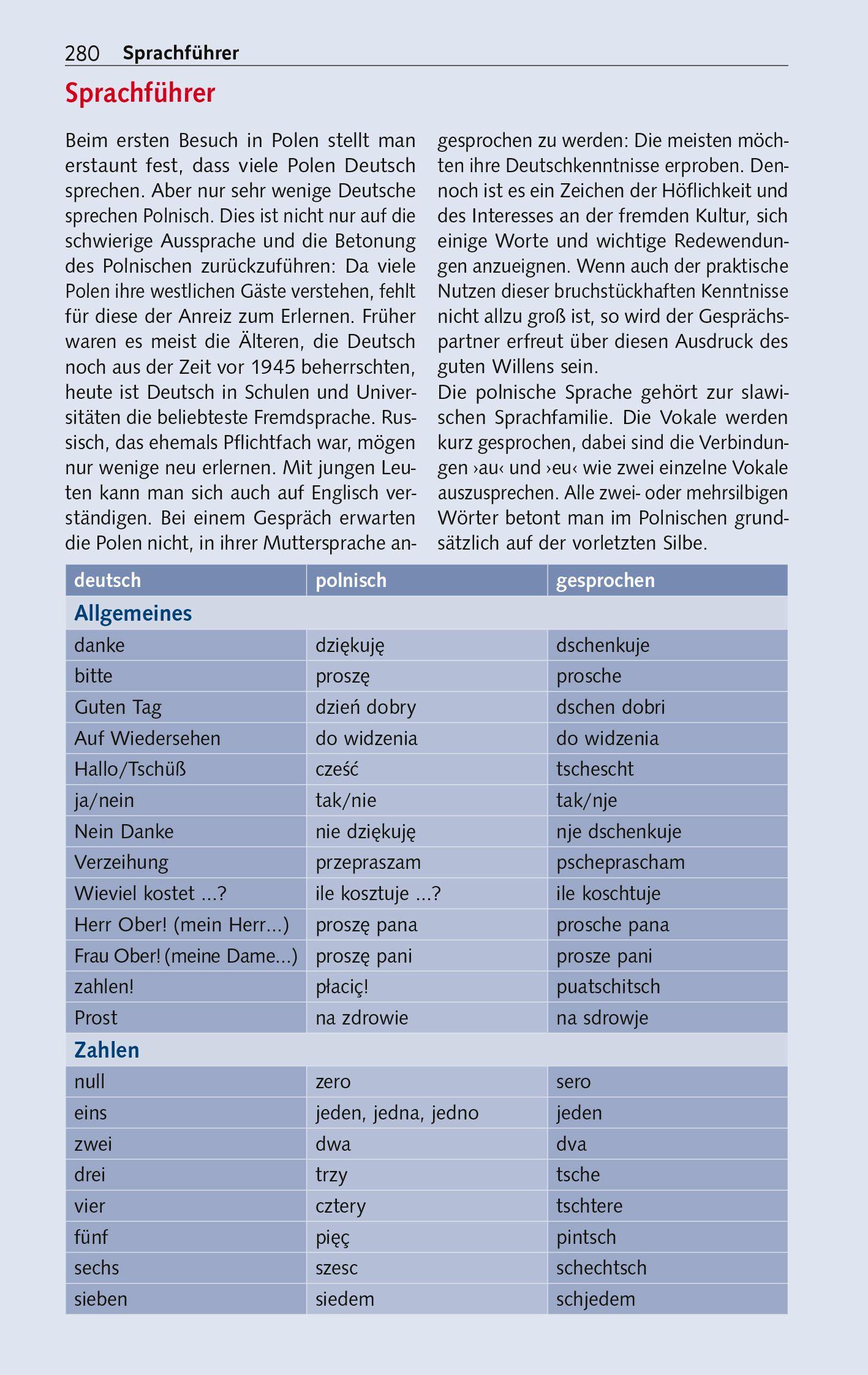 Beispielinhalt (Bild) TRESCHER Reiseführer Polnische Ostseeküste