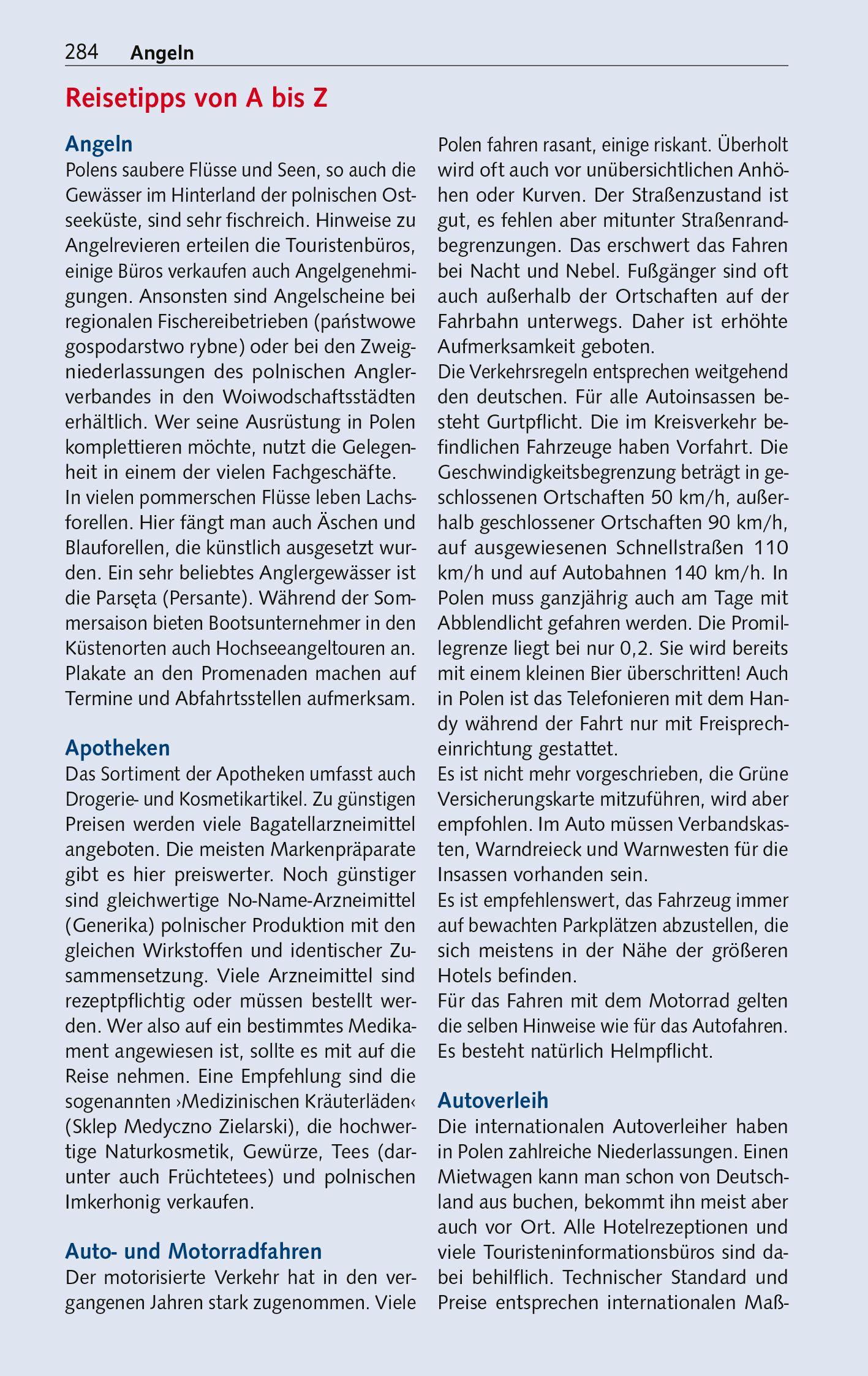 Beispielinhalt (Bild) TRESCHER Reiseführer Polnische Ostseeküste