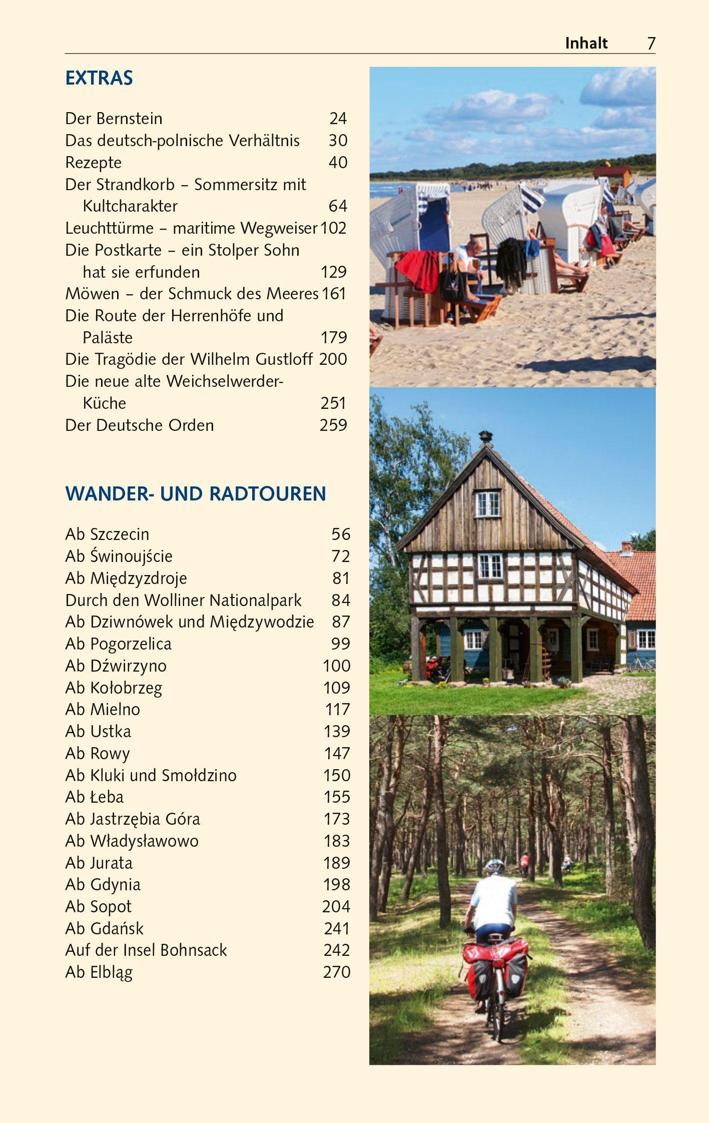 Beispielinhalt (Bild) TRESCHER Reiseführer Polnische Ostseeküste