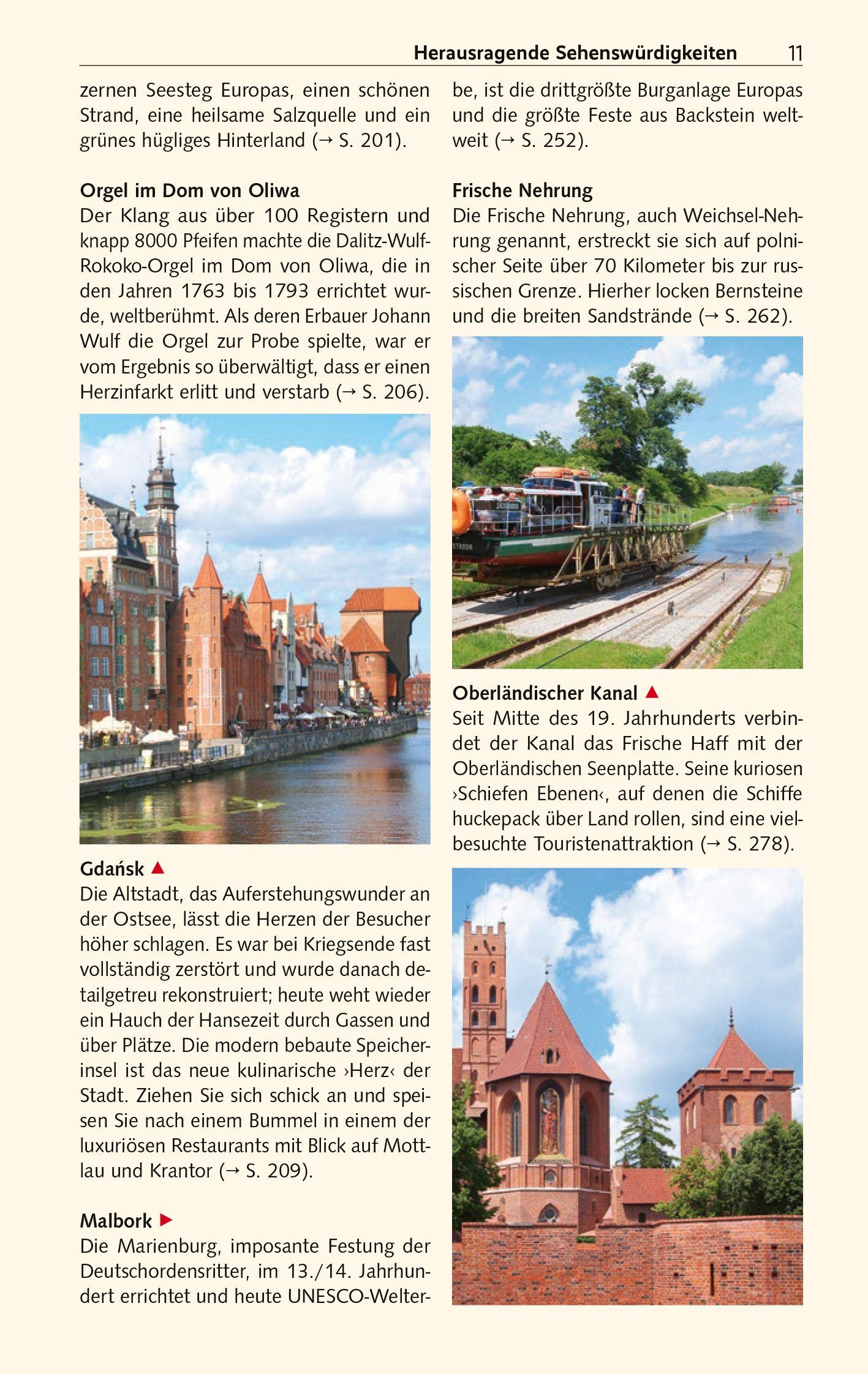 Beispielinhalt (Bild) TRESCHER Reiseführer Polnische Ostseeküste