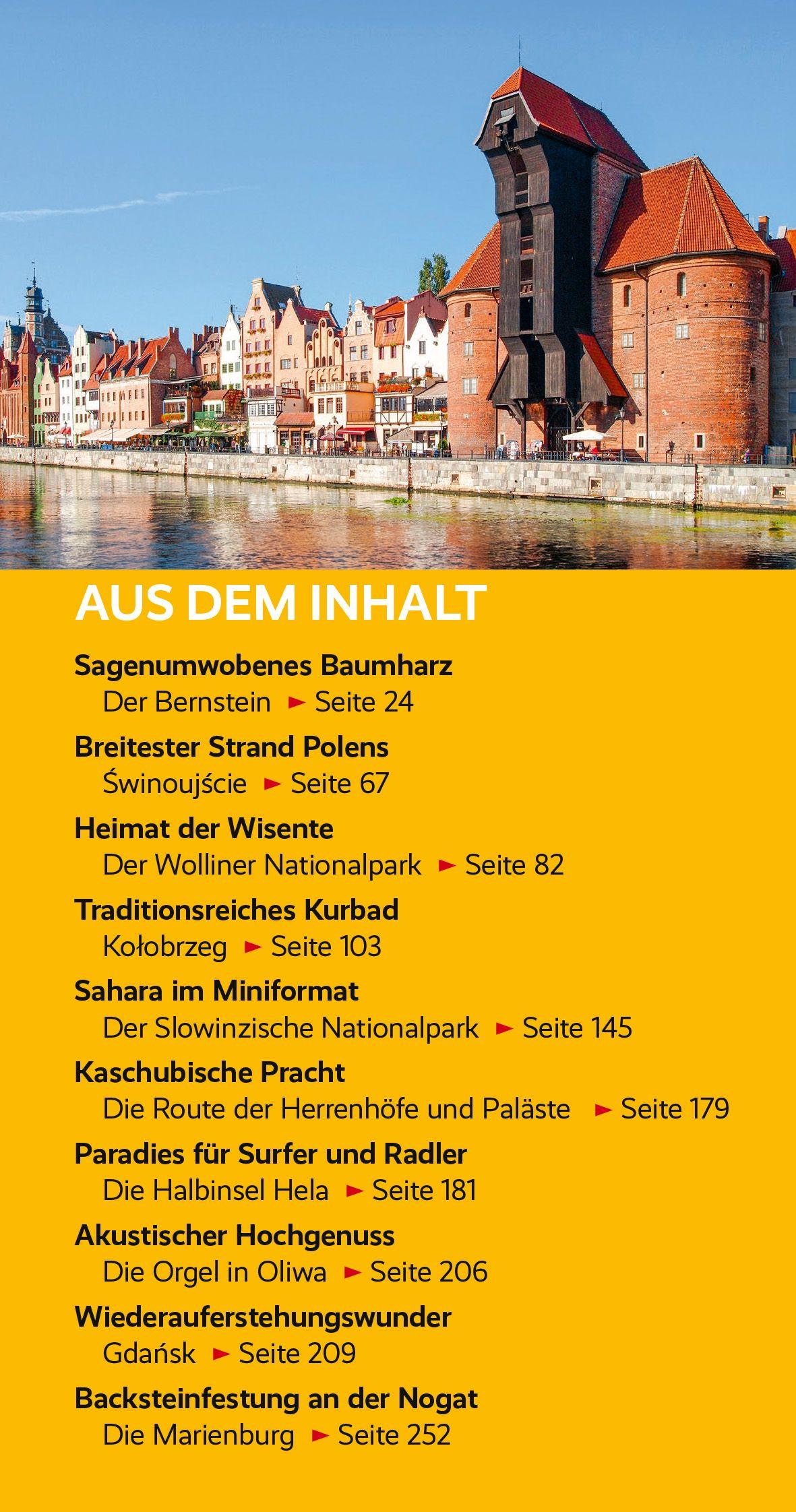 Beispielinhalt (Bild) TRESCHER Reiseführer Polnische Ostseeküste
