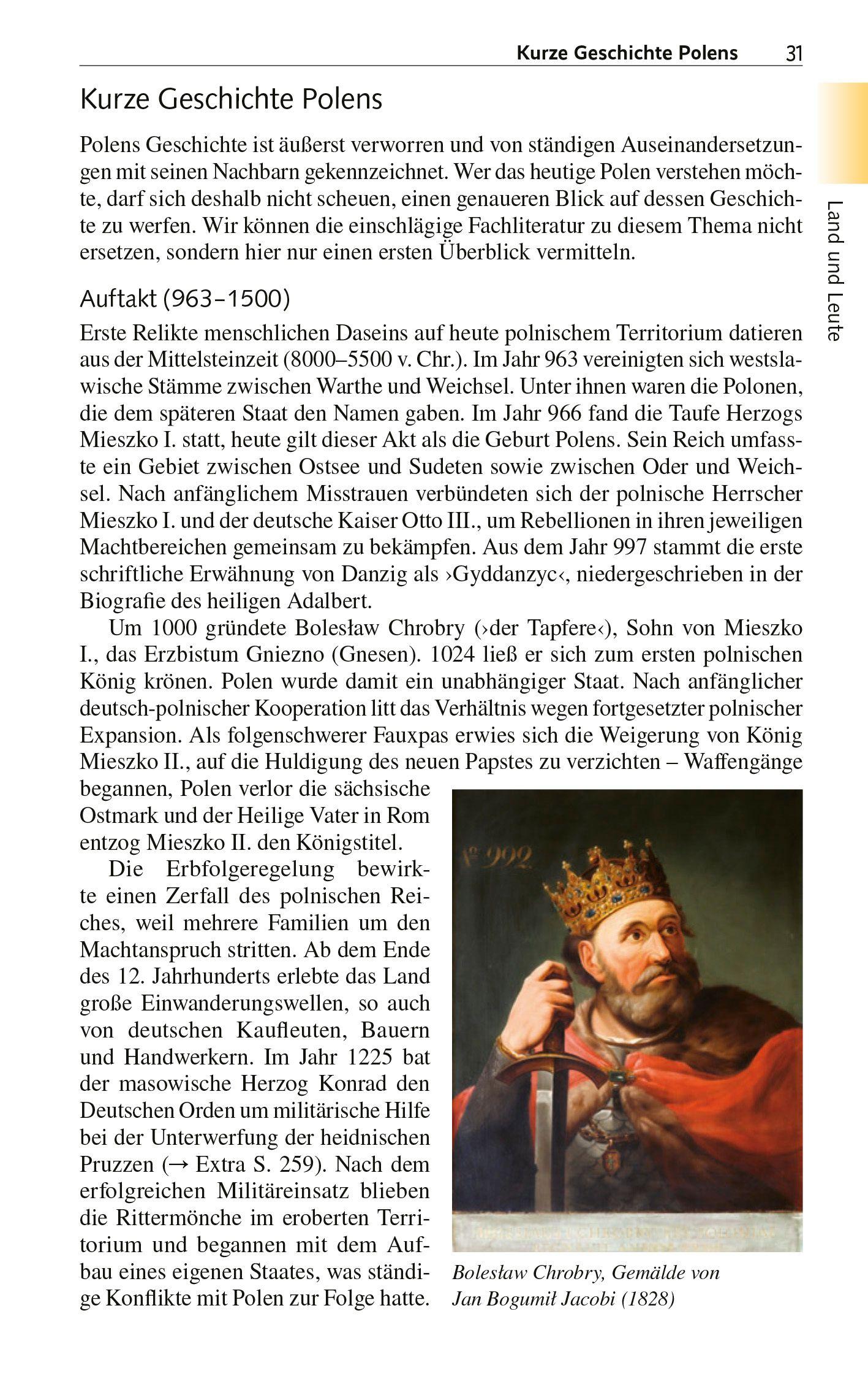 Beispielinhalt (Bild) TRESCHER Reiseführer Polnische Ostseeküste