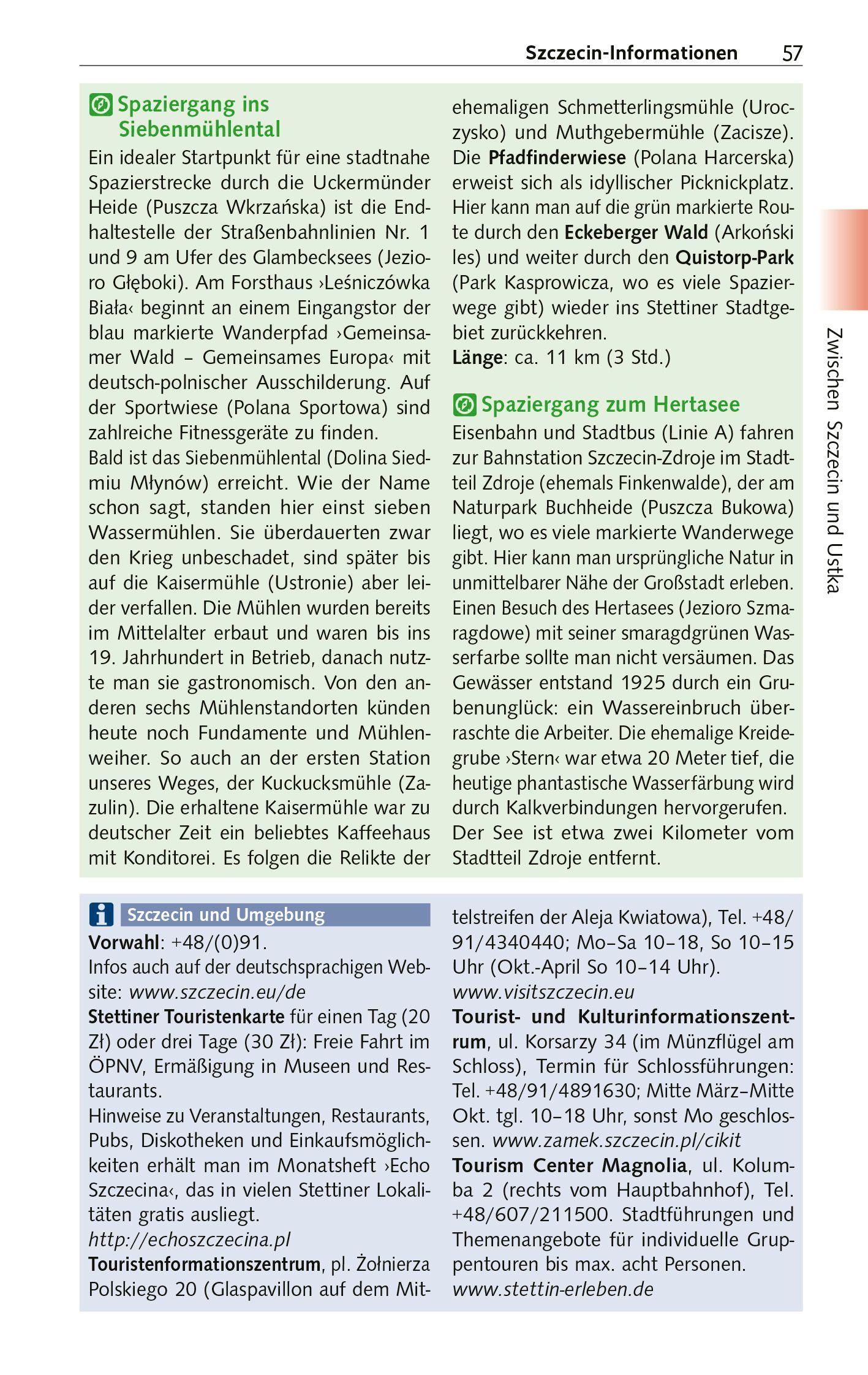 Beispielinhalt (Bild) TRESCHER Reiseführer Polnische Ostseeküste