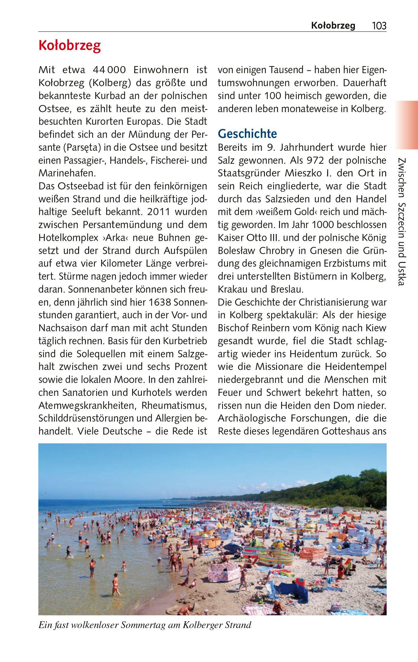 Beispielinhalt (Bild) TRESCHER Reiseführer Polnische Ostseeküste