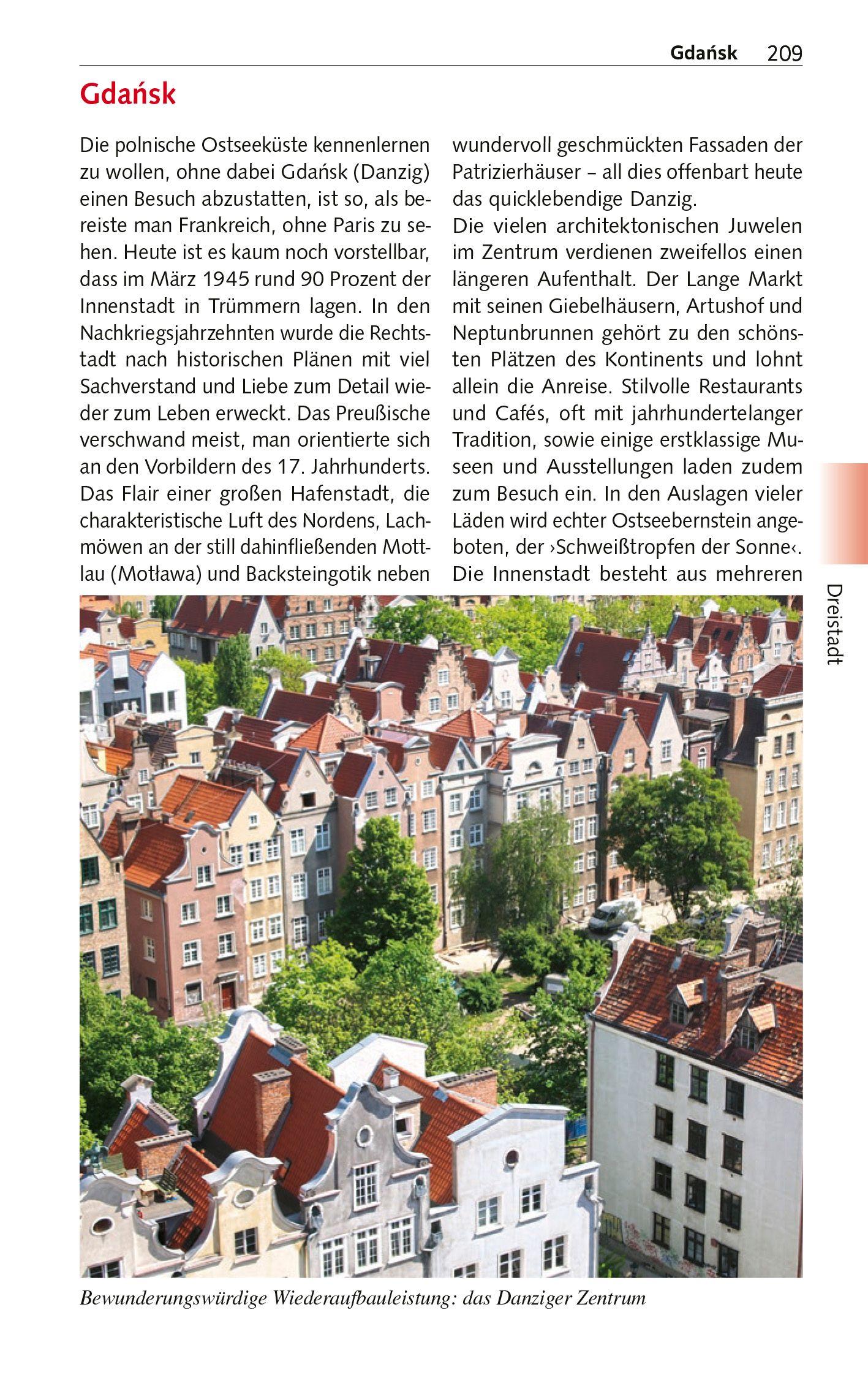 Beispielinhalt (Bild) TRESCHER Reiseführer Polnische Ostseeküste