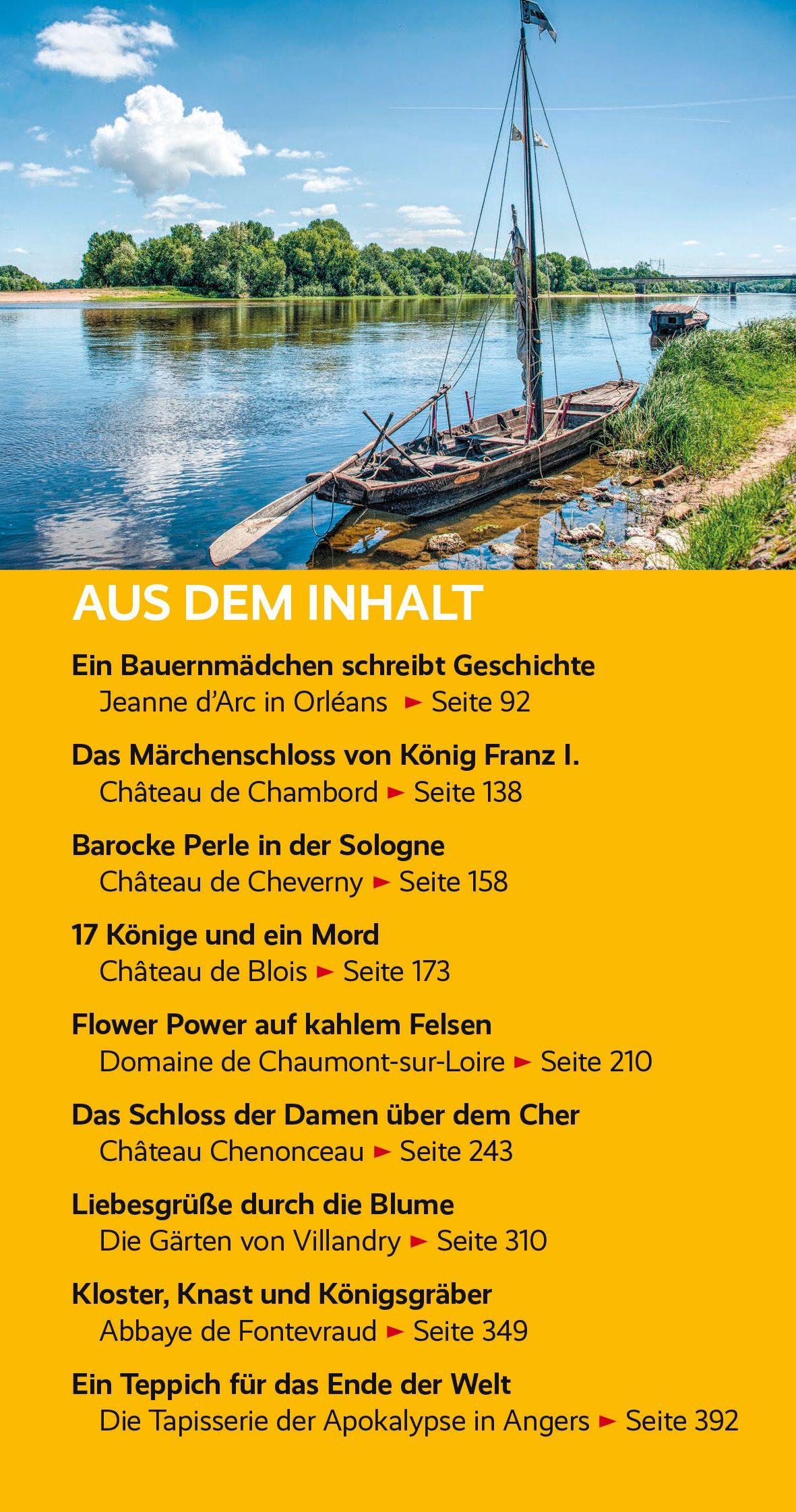 Beispielinhalt (Bild) TRESCHER Reiseführer Schlösser der Loire