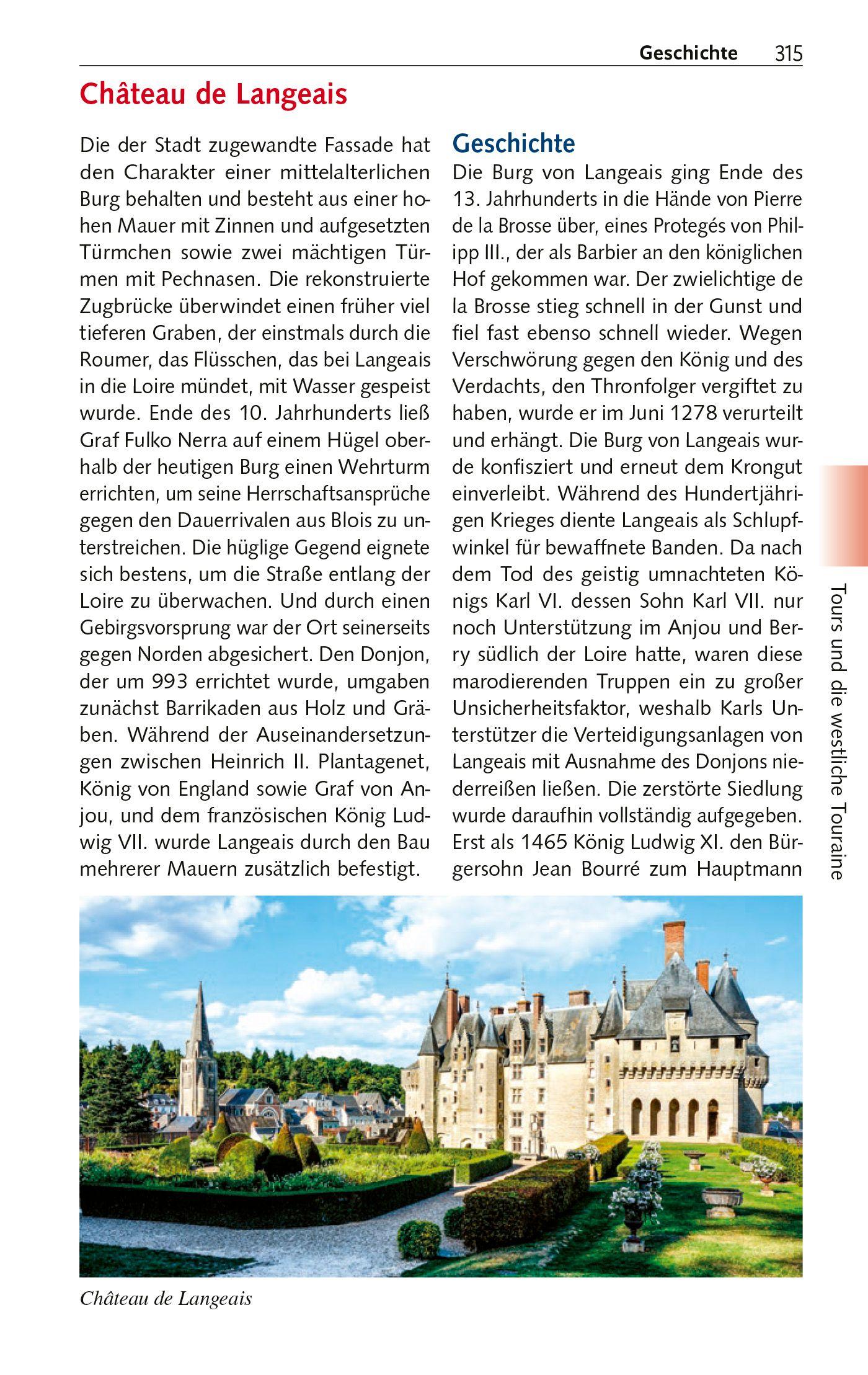 Beispielinhalt (Bild) TRESCHER Reiseführer Schlösser der Loire