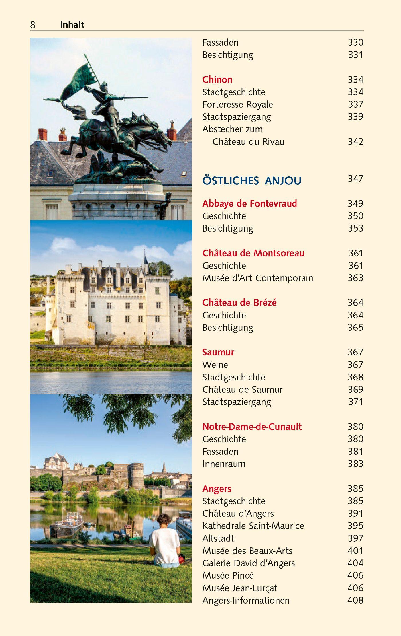 Beispielinhalt (Bild) TRESCHER Reiseführer Schlösser der Loire