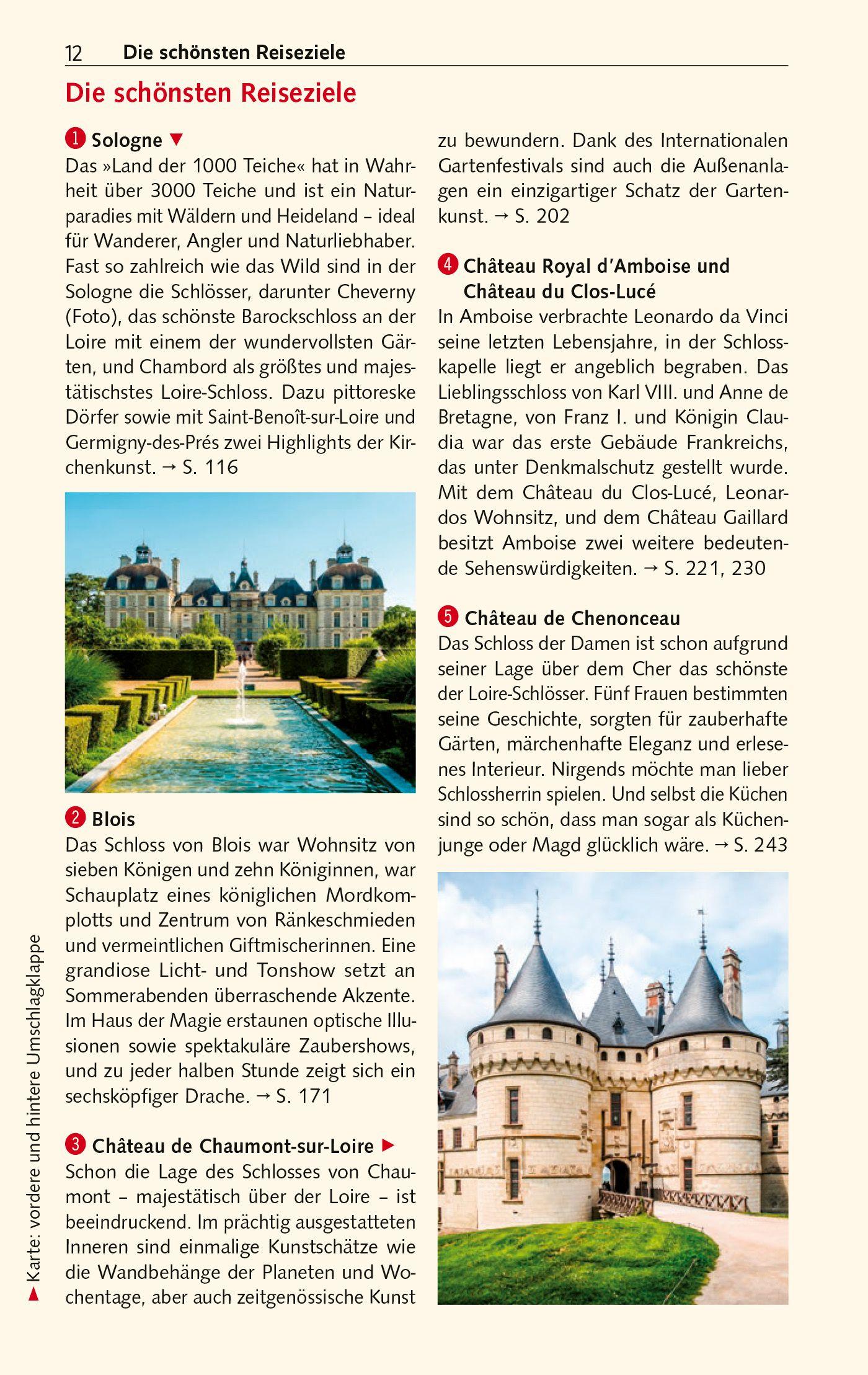 Beispielinhalt (Bild) TRESCHER Reiseführer Schlösser der Loire