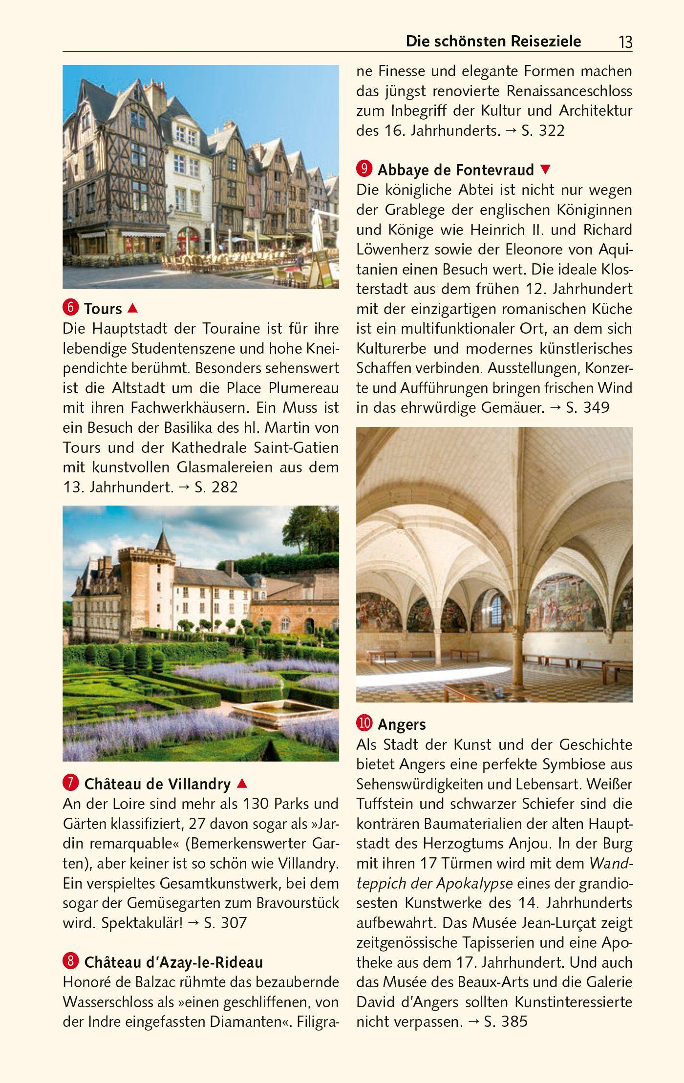 Beispielinhalt (Bild) TRESCHER Reiseführer Schlösser der Loire