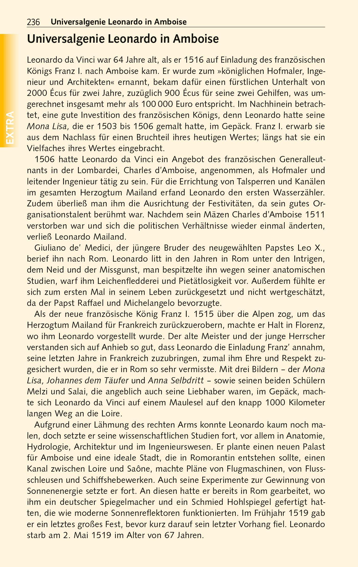 Beispielinhalt (Bild) TRESCHER Reiseführer Schlösser der Loire