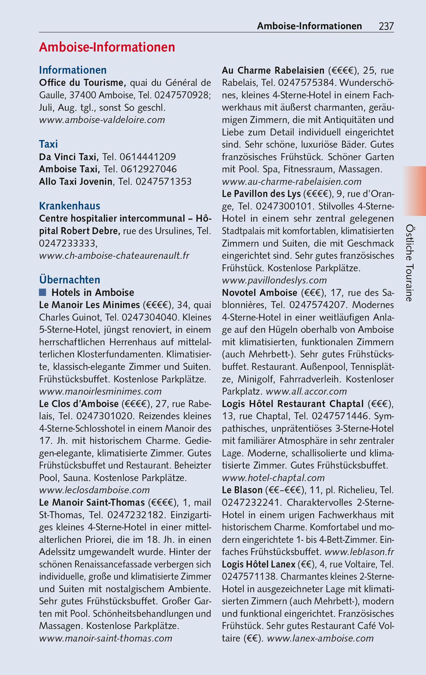 Beispielinhalt (Bild) TRESCHER Reiseführer Schlösser der Loire