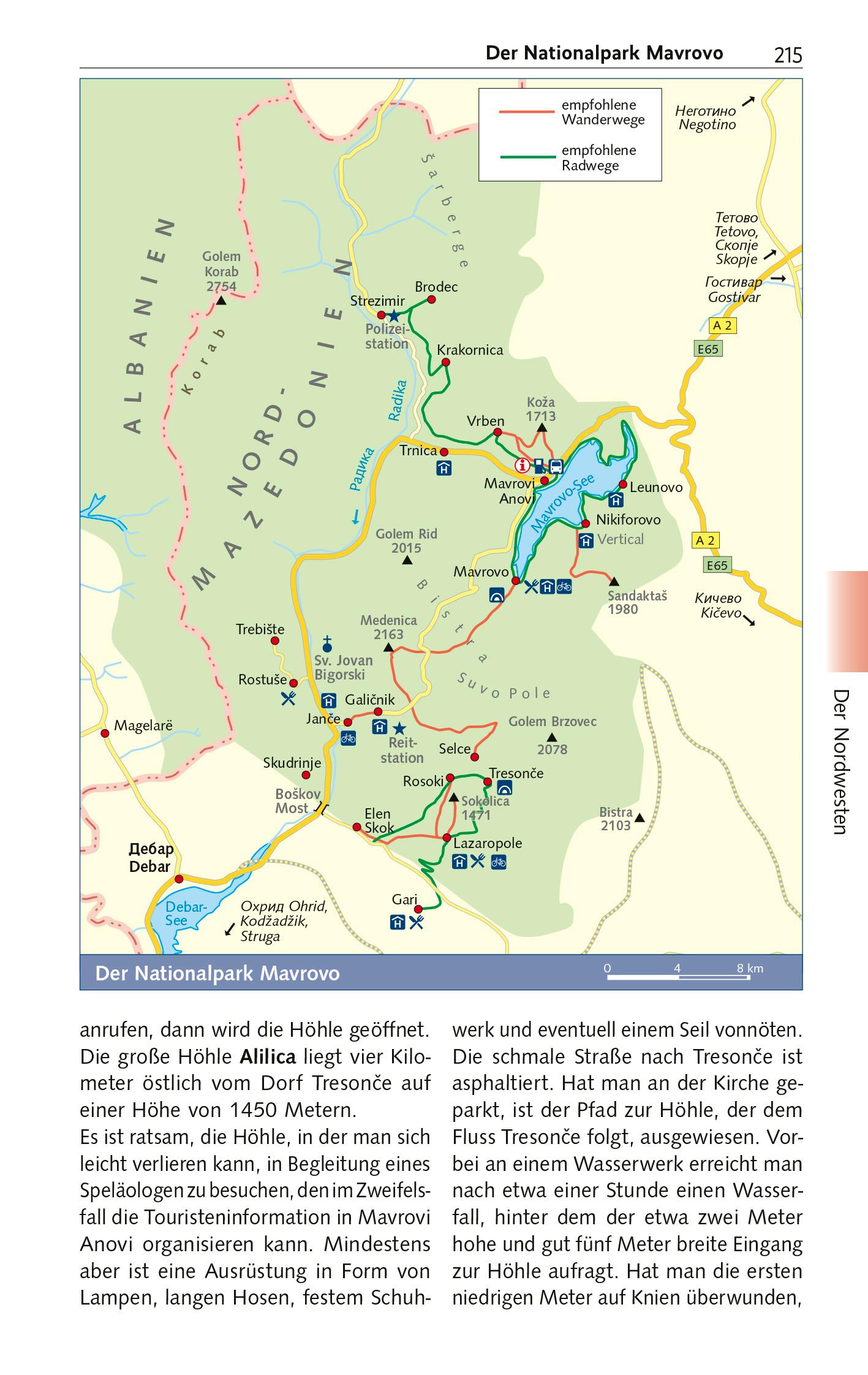Beispielinhalt (Bild) TRESCHER Reiseführer Nordmazedonien