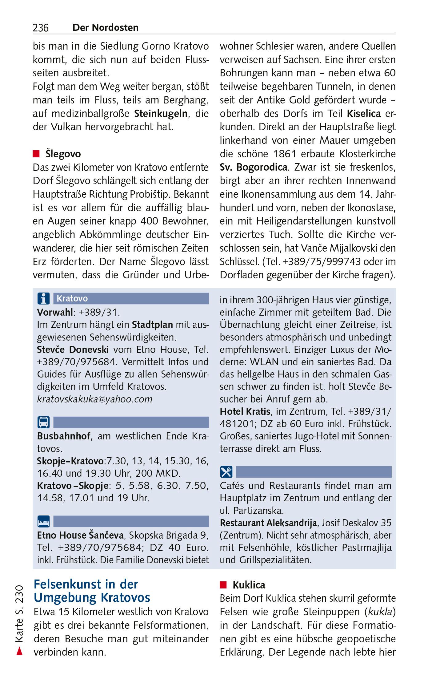 Beispielinhalt (Bild) TRESCHER Reiseführer Nordmazedonien