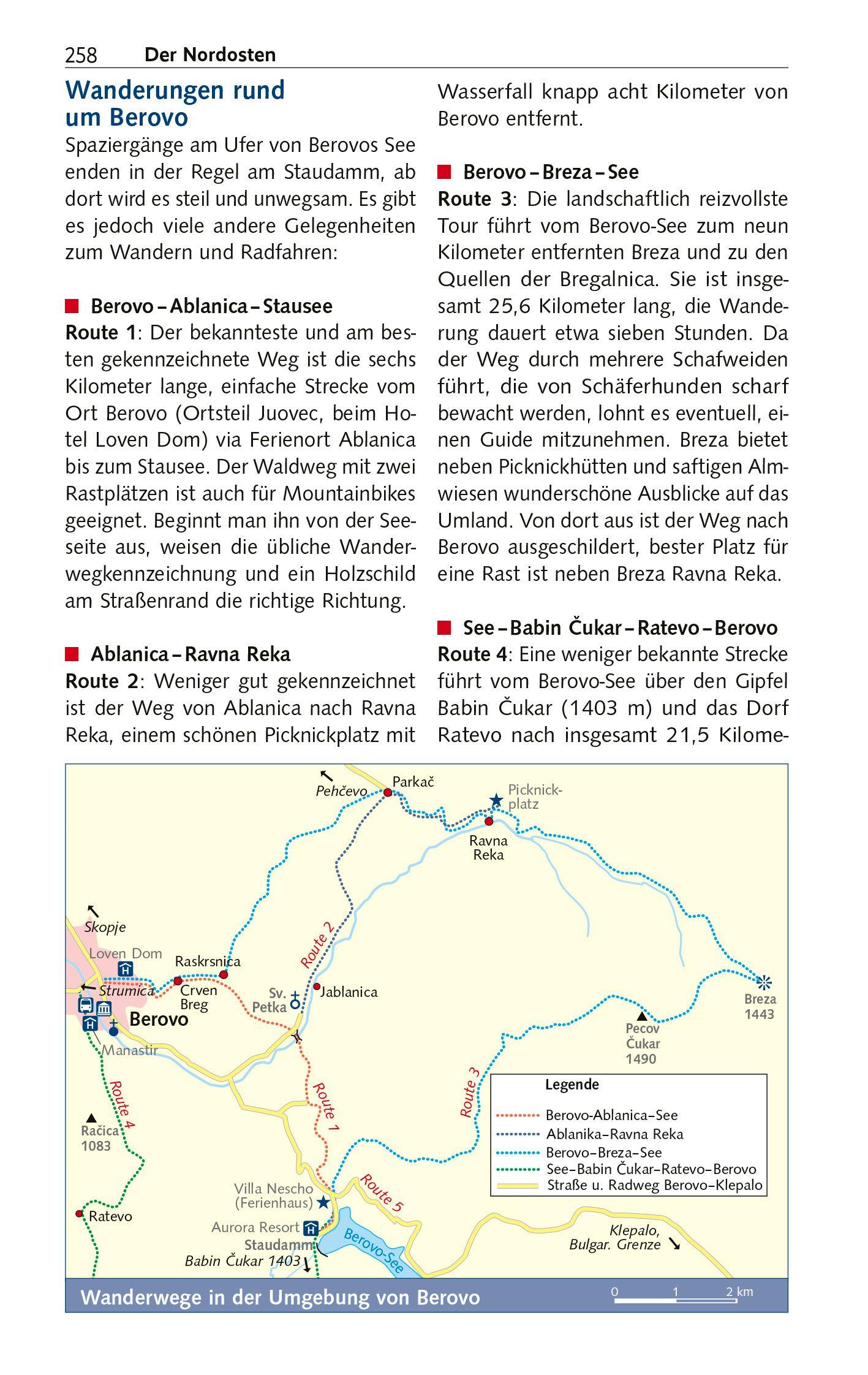 Beispielinhalt (Bild) TRESCHER Reiseführer Nordmazedonien