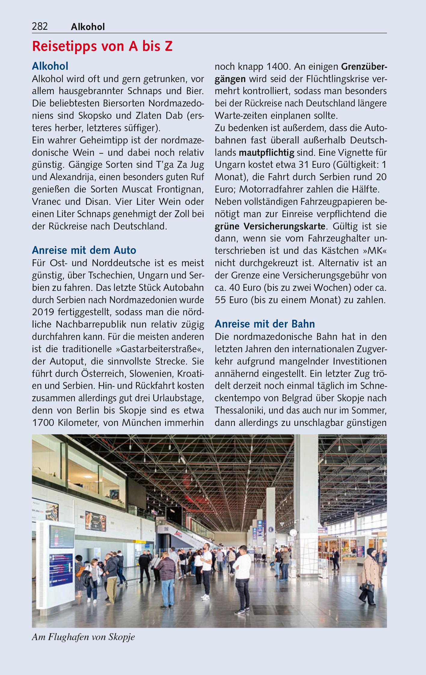 Beispielinhalt (Bild) TRESCHER Reiseführer Nordmazedonien