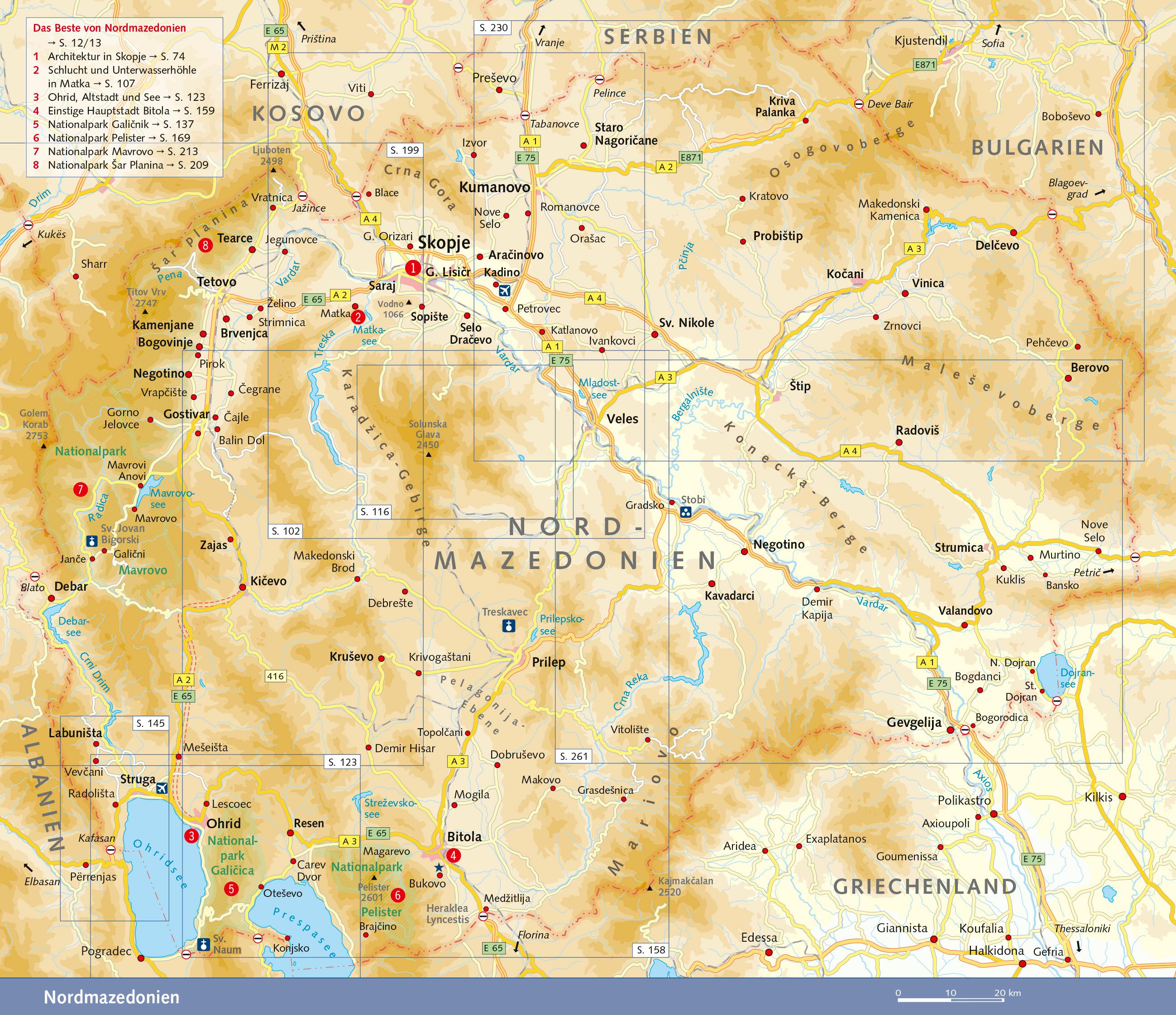 Beispielinhalt (Bild) TRESCHER Reiseführer Nordmazedonien