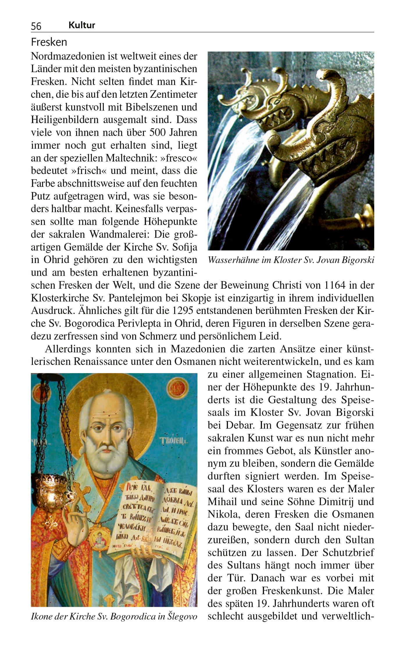 Beispielinhalt (Bild) TRESCHER Reiseführer Nordmazedonien