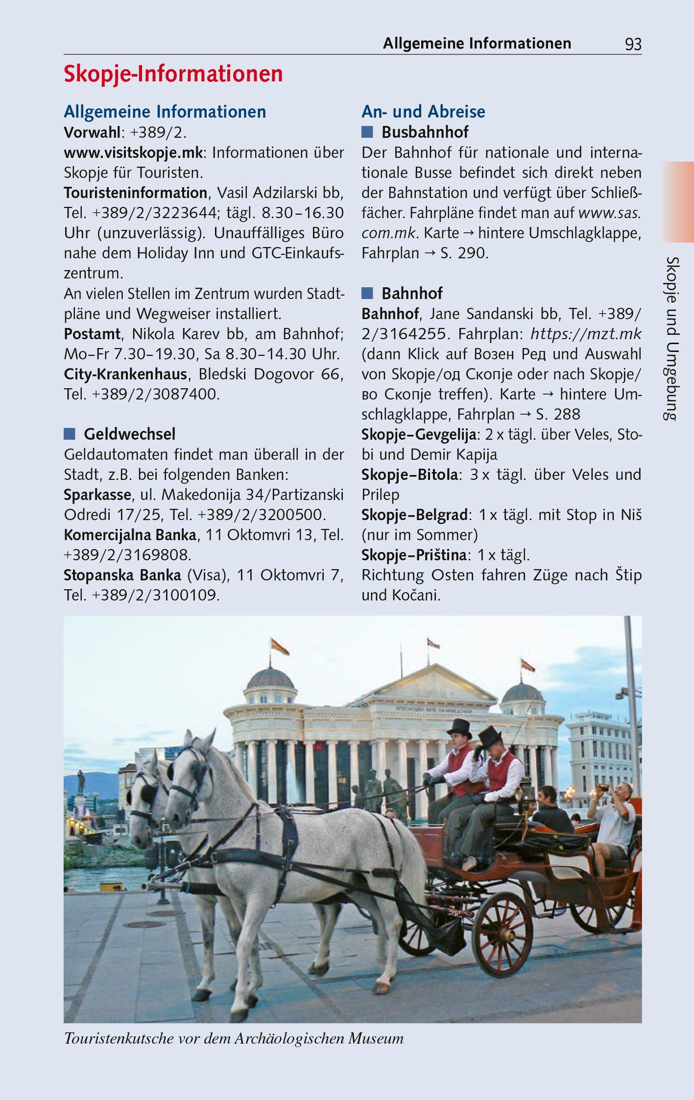 Beispielinhalt (Bild) TRESCHER Reiseführer Nordmazedonien