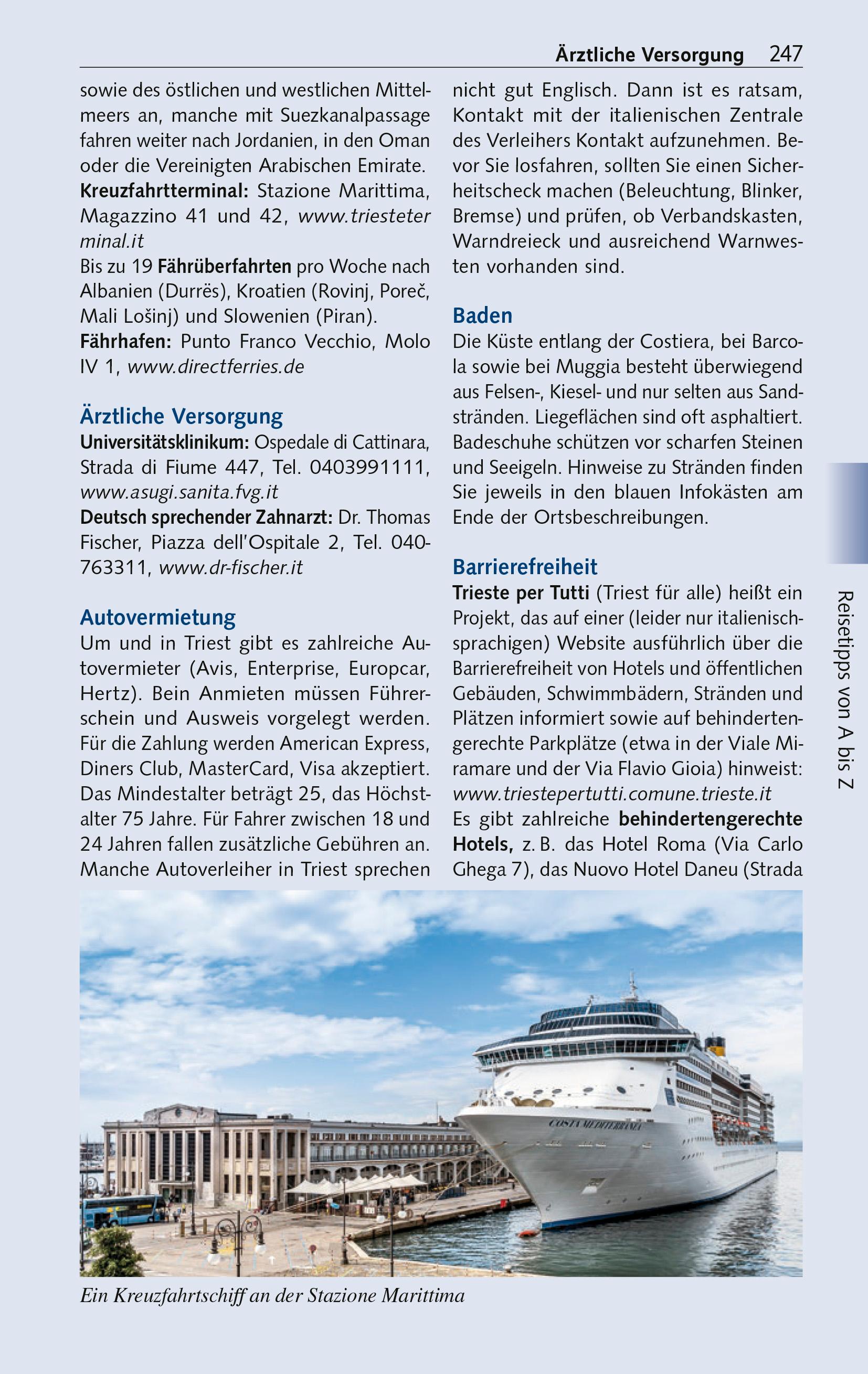 Beispielinhalt (Bild) TRESCHER Reiseführer Triest