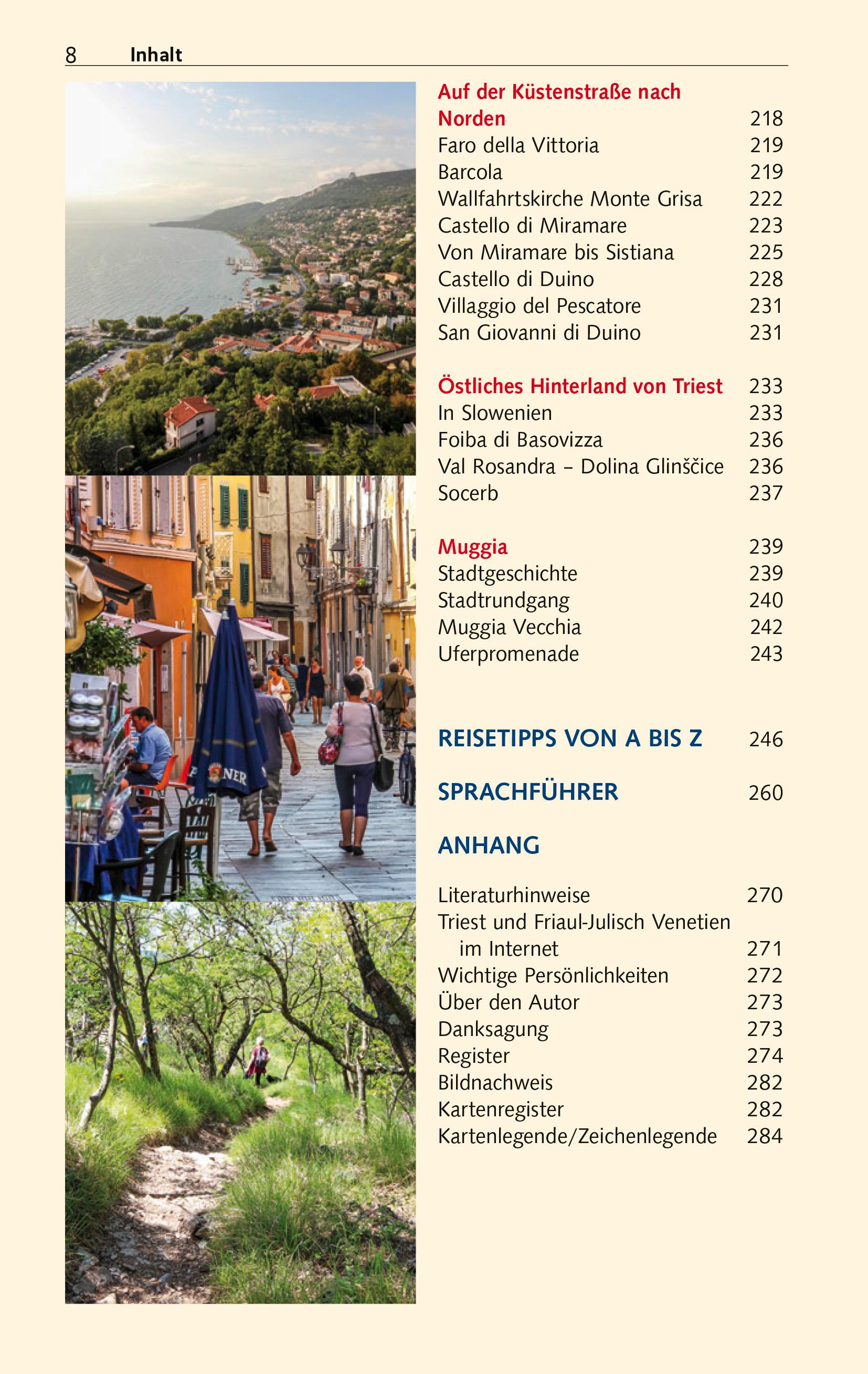 Beispielinhalt (Bild) TRESCHER Reiseführer Triest
