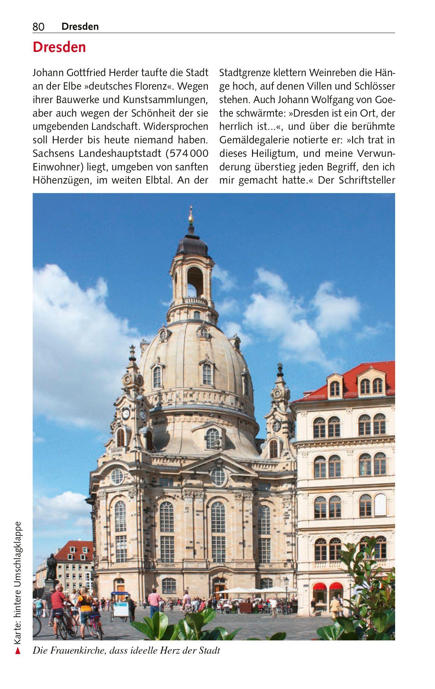 Beispielinhalt (Bild) TRESCHER Reiseführer Sachsen