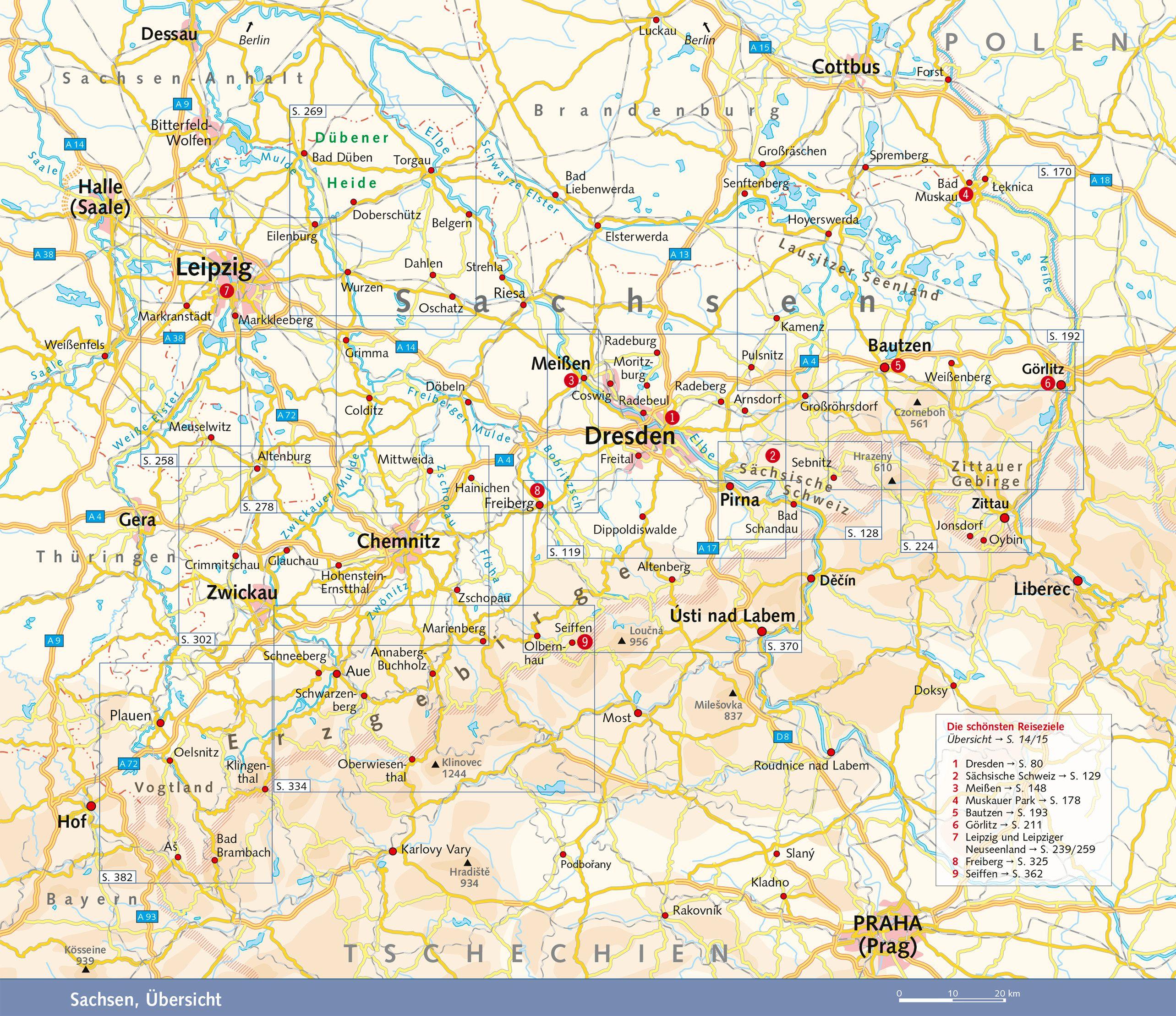 Beispielinhalt (Bild) TRESCHER Reiseführer Sachsen