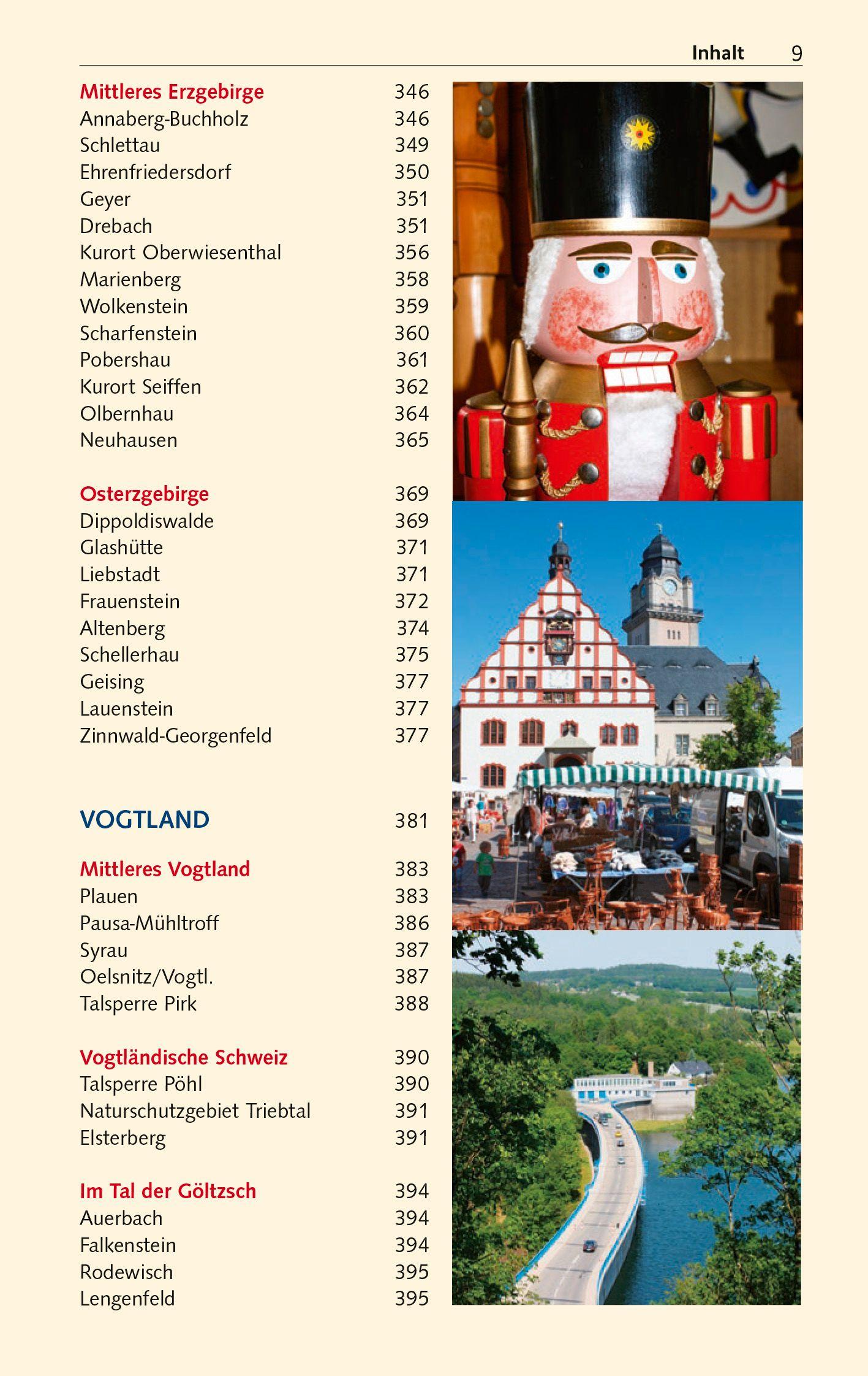 Beispielinhalt (Bild) TRESCHER Reiseführer Sachsen