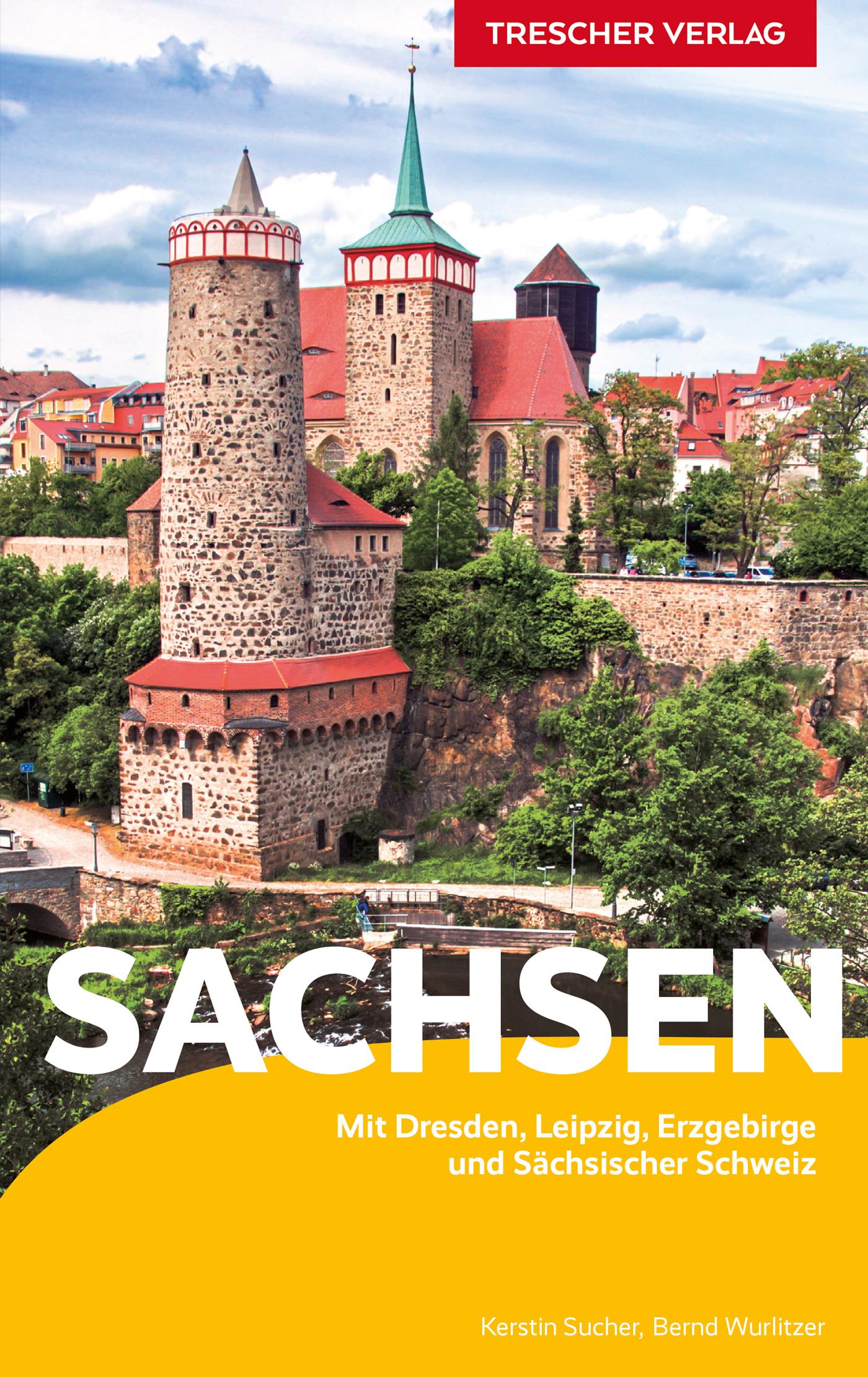 Vorderes Coverbild TRESCHER Reiseführer Sachsen