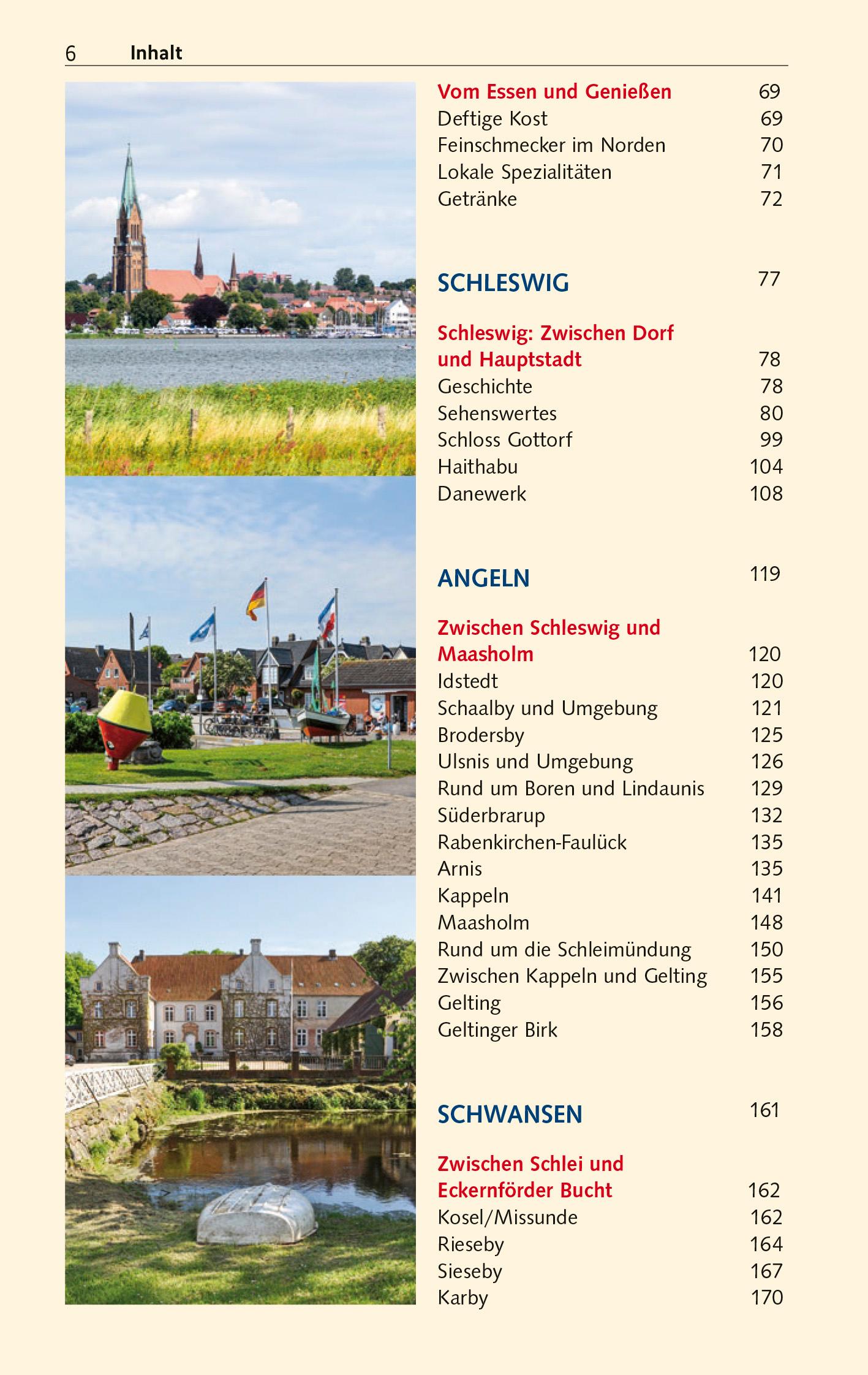 Beispielinhalt (Bild) TRESCHER Reiseführer Schlei