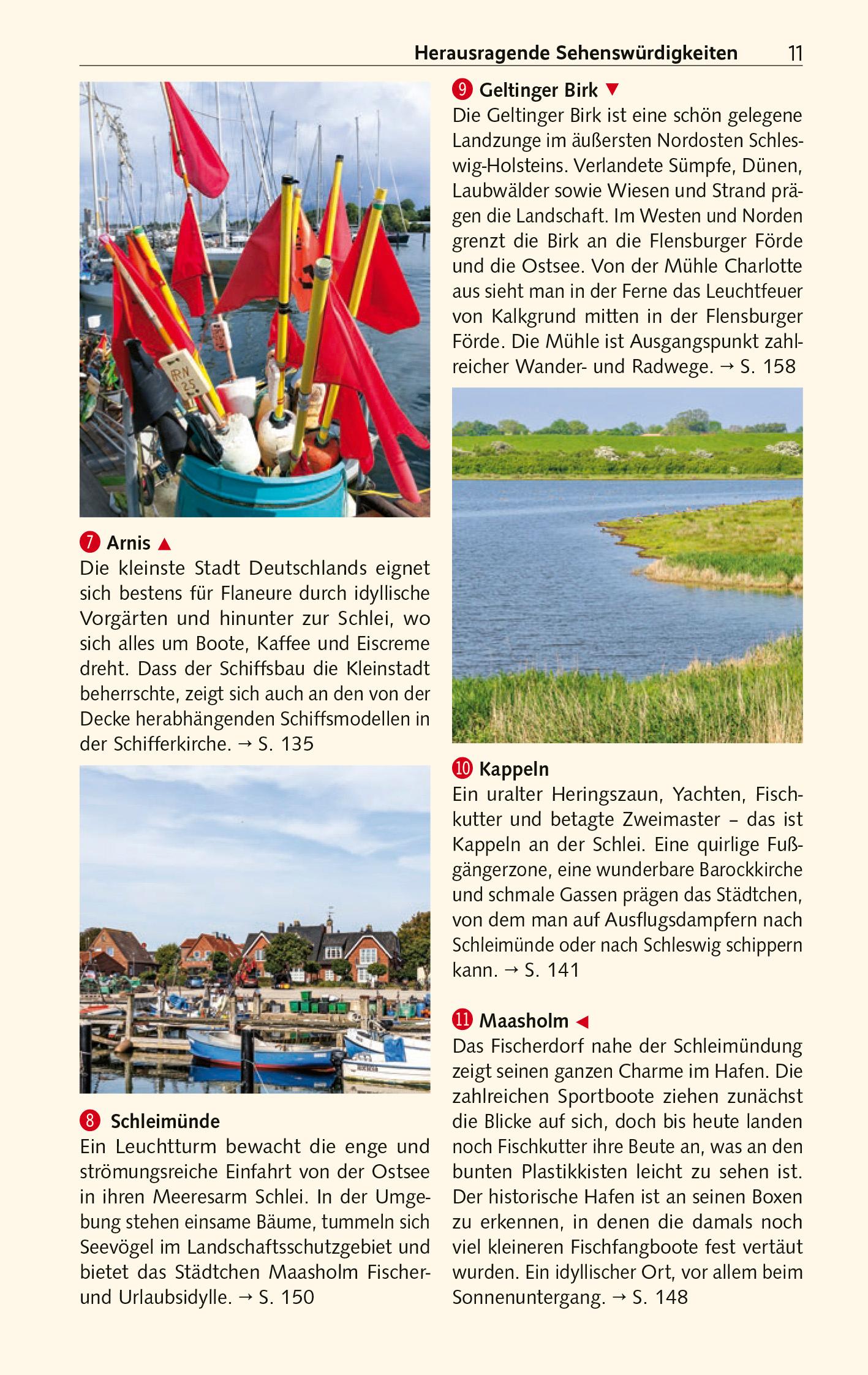 Beispielinhalt (Bild) TRESCHER Reiseführer Schlei