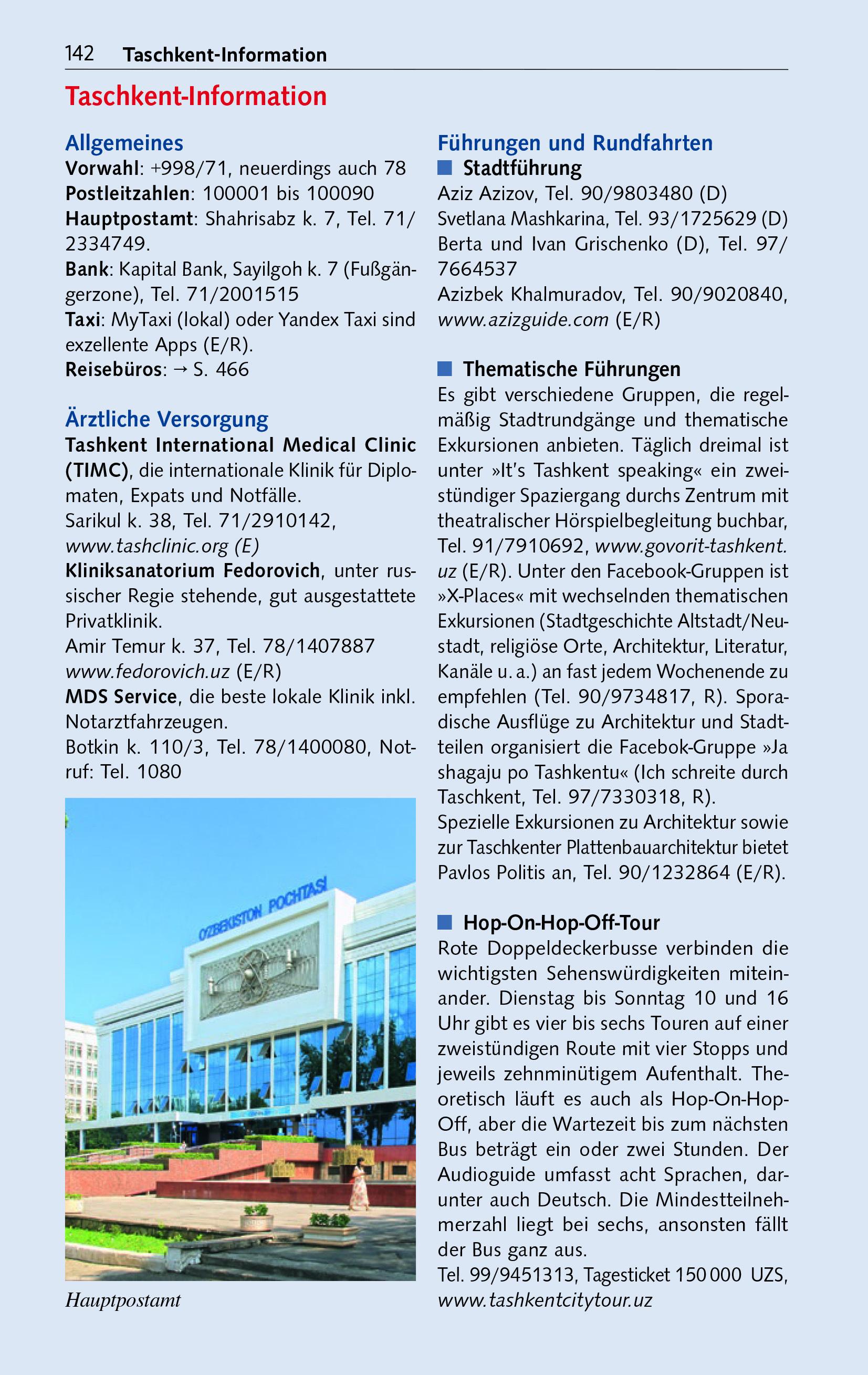 Beispielinhalt (Bild) TRESCHER Reiseführer Usbekistan