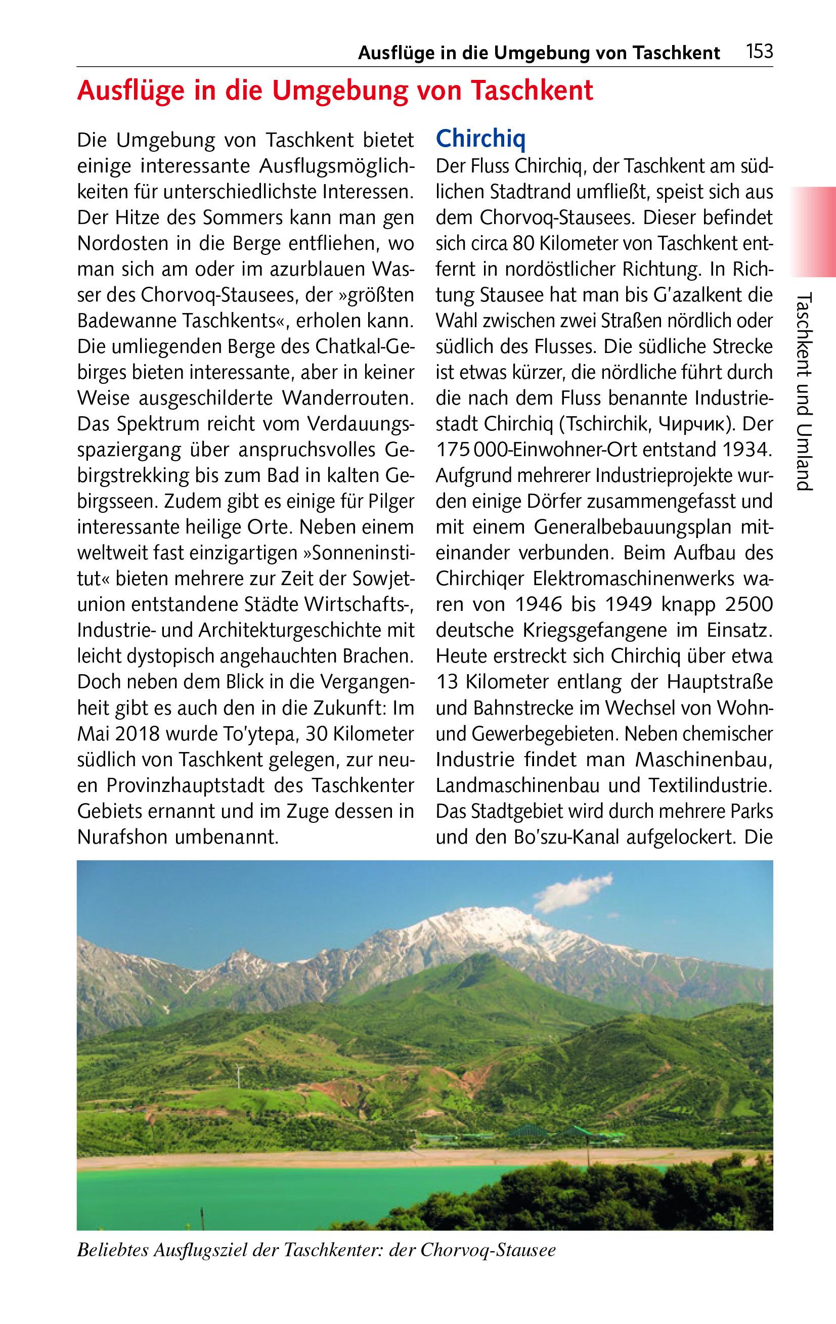 Beispielinhalt (Bild) TRESCHER Reiseführer Usbekistan